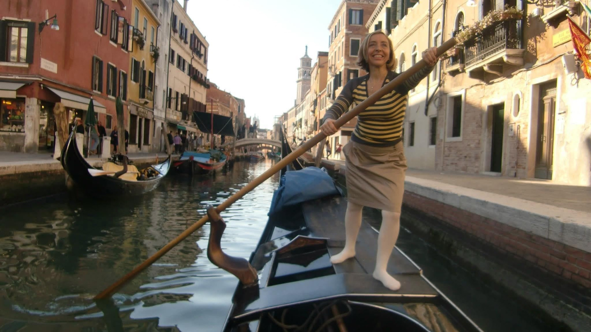 Maribel Zarzuela, única española gondolera en Venecia, sobre quién se subió a la góndola: "Le sonreí, yo creo que no le dije ni una palabra"