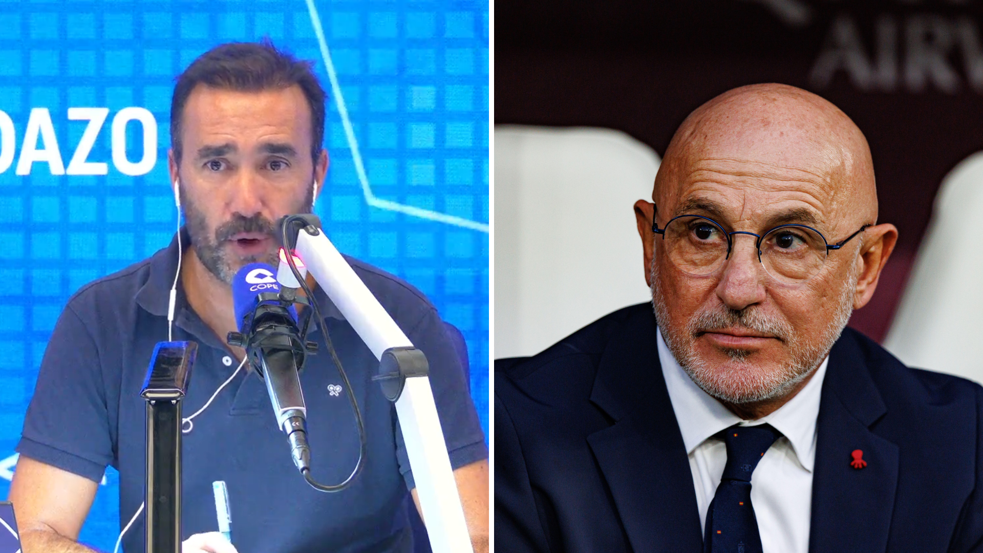 Juanma Castaño, sobre Luis de la Fuente: "La Selección es importante también, parece que hay que tener cuidado para que nadie se sobrecargue"
