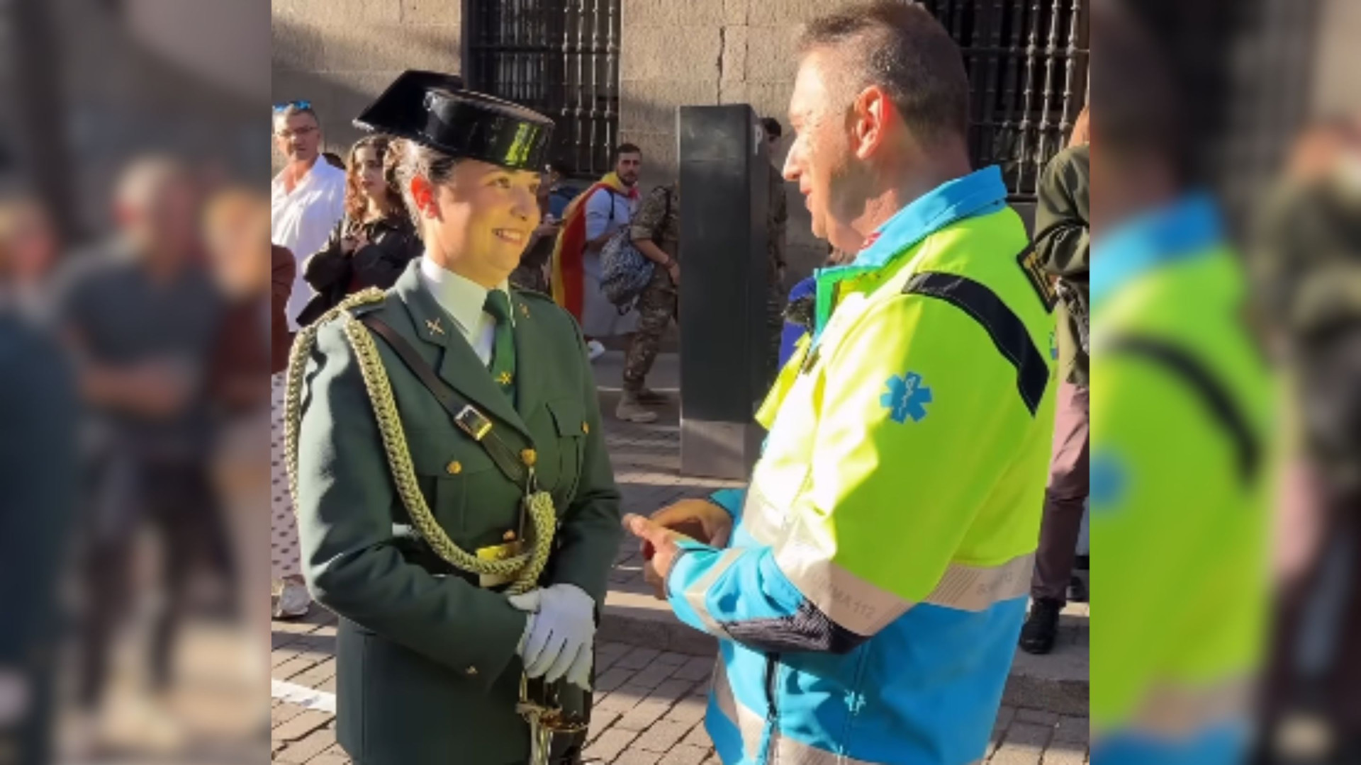 Marta desfila con la Guardia Civil el 12 de octubre en Madrid y, al terminar, su padre le sorprende como nunca: "Hoy tenía que ser un día especial y tenemos el trabajo más bonito del mundo"