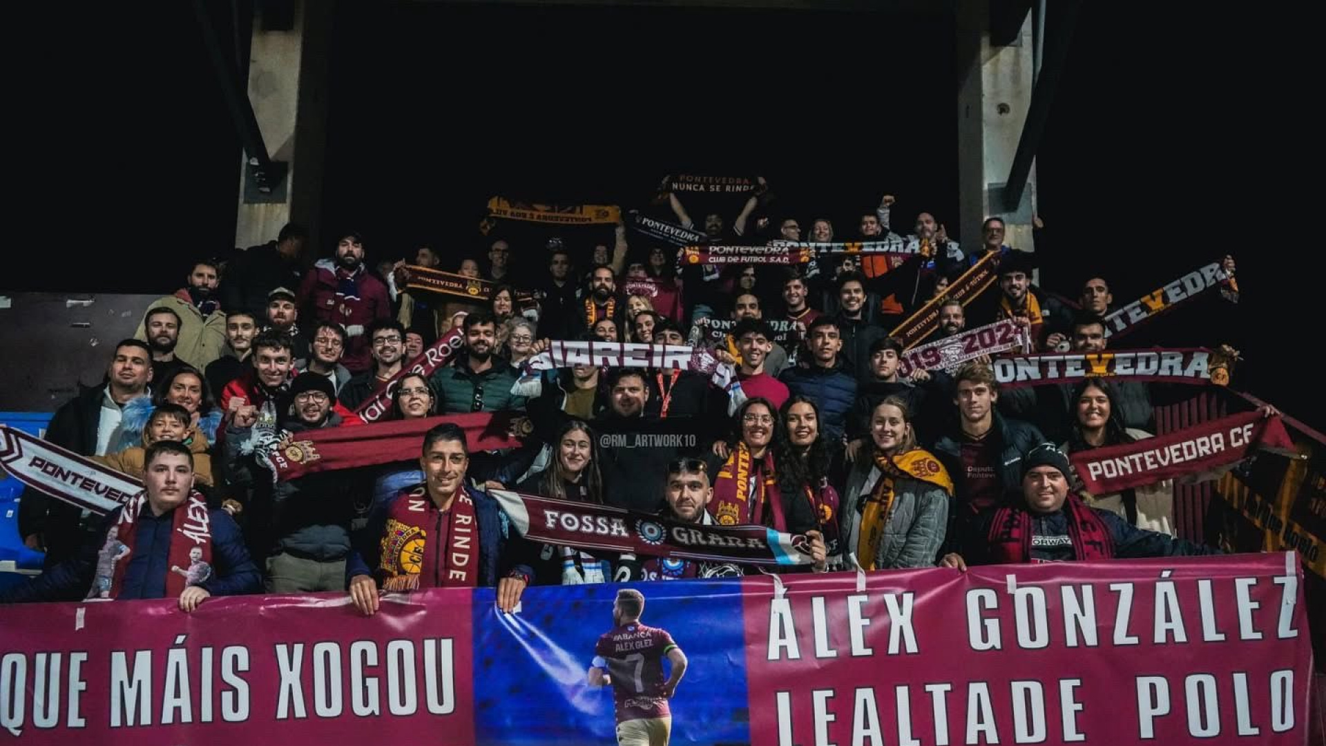 Álex González hace historia en el Pontevedra con su partido 328