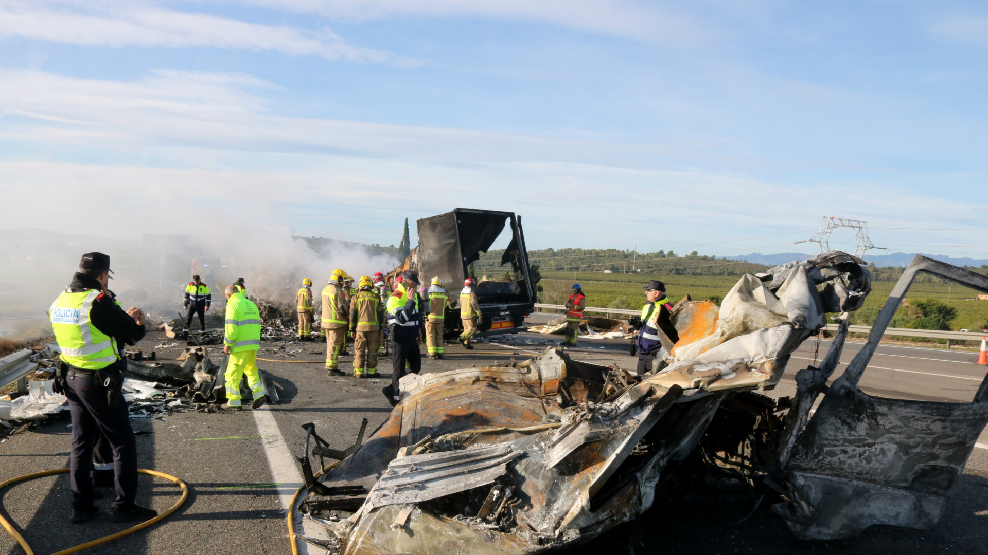 La AP-7 se cobra otra vida: un muerto en un nuevo accidente de camiones en el sur de Tarragona