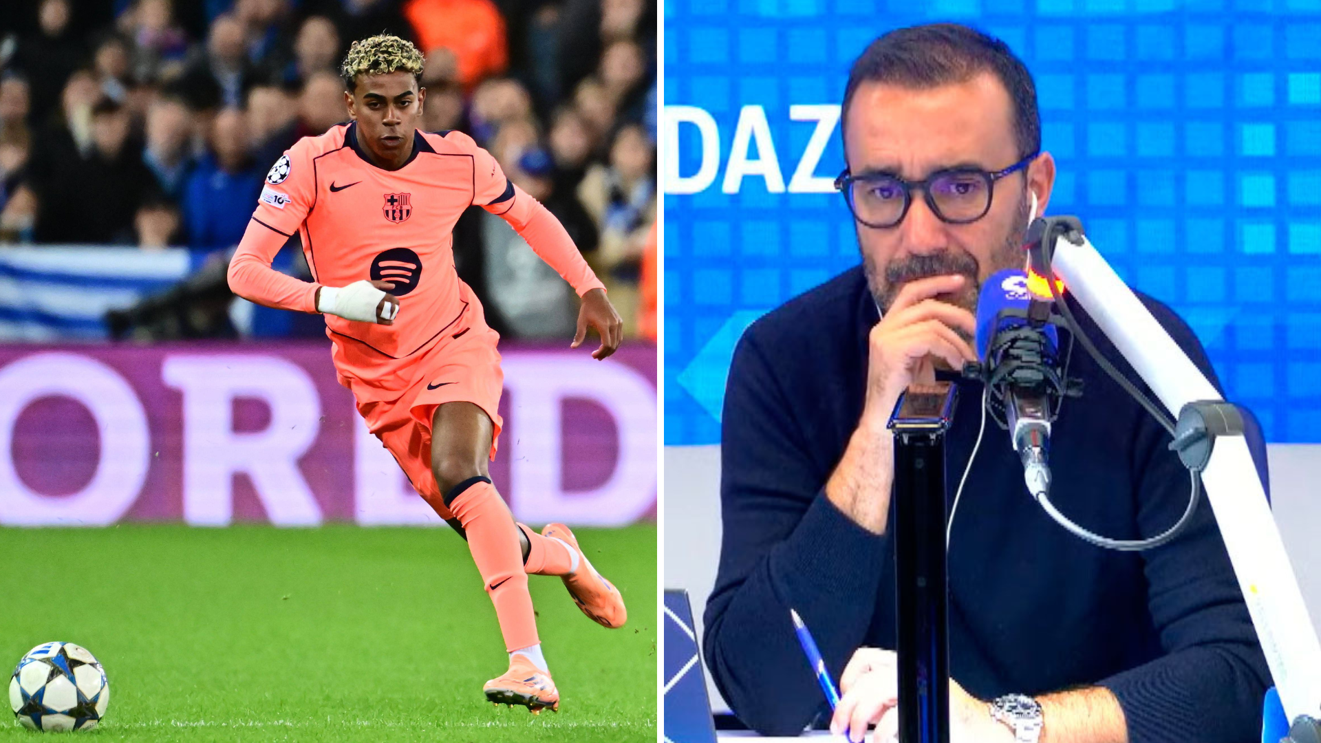 Juanma Castaño: "La conclusión de cara al aficionado es que Lamine Yamal ha jugado tres partidos en una semana con el Barça, y que ahora no jugará con la selección española"