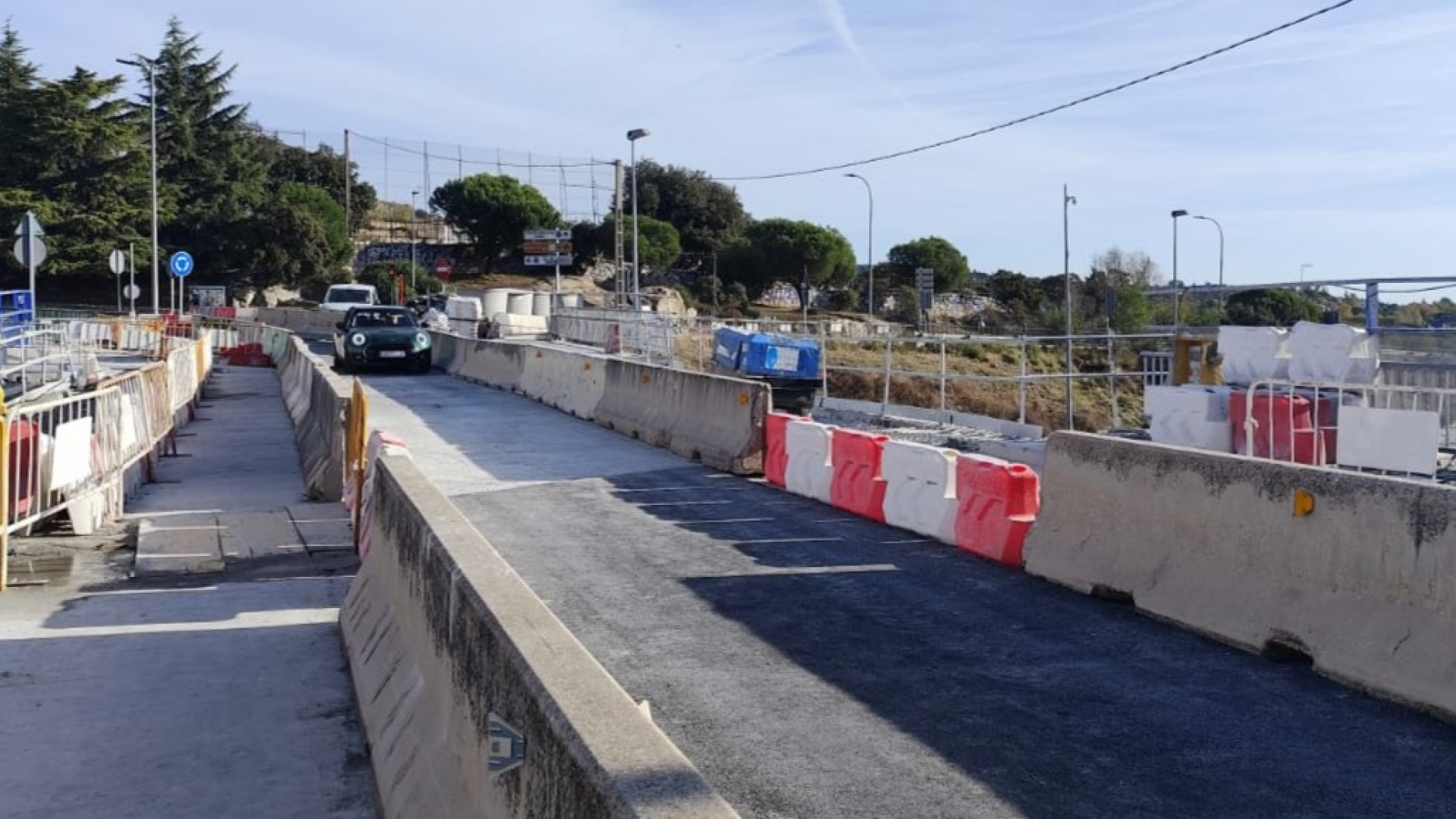 Abierto al tráfico el Puente de Outarelo de Torrelodones: sólo para paso de vehículos ligeros y con un carril en sentido Pueblo-Colonia