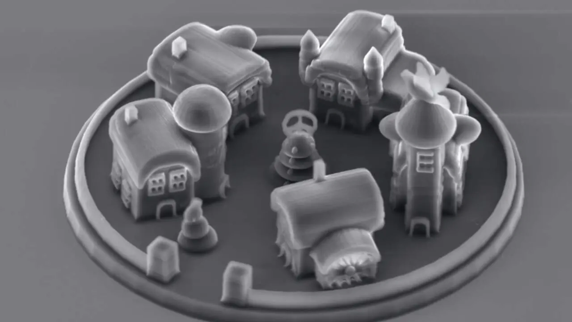 La aldea de Navidad más pequeña del mundo está en Vilagarcía de Arousa (Pontevedra) y es invisible al ojo humano