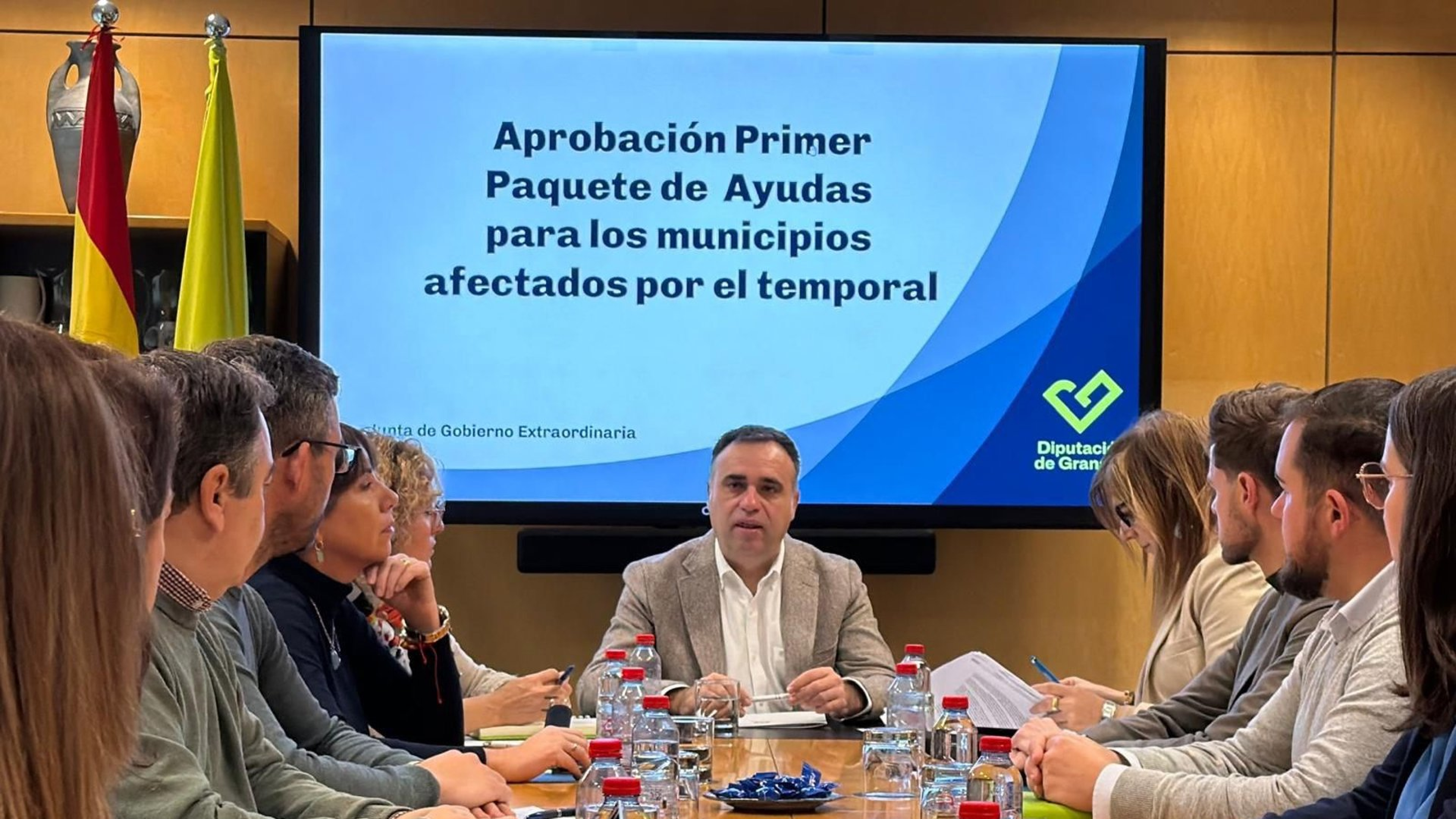 La Diputación de Granada activa un plan de choque de 408.000 euros para los 56 municipios afectados por el temporal