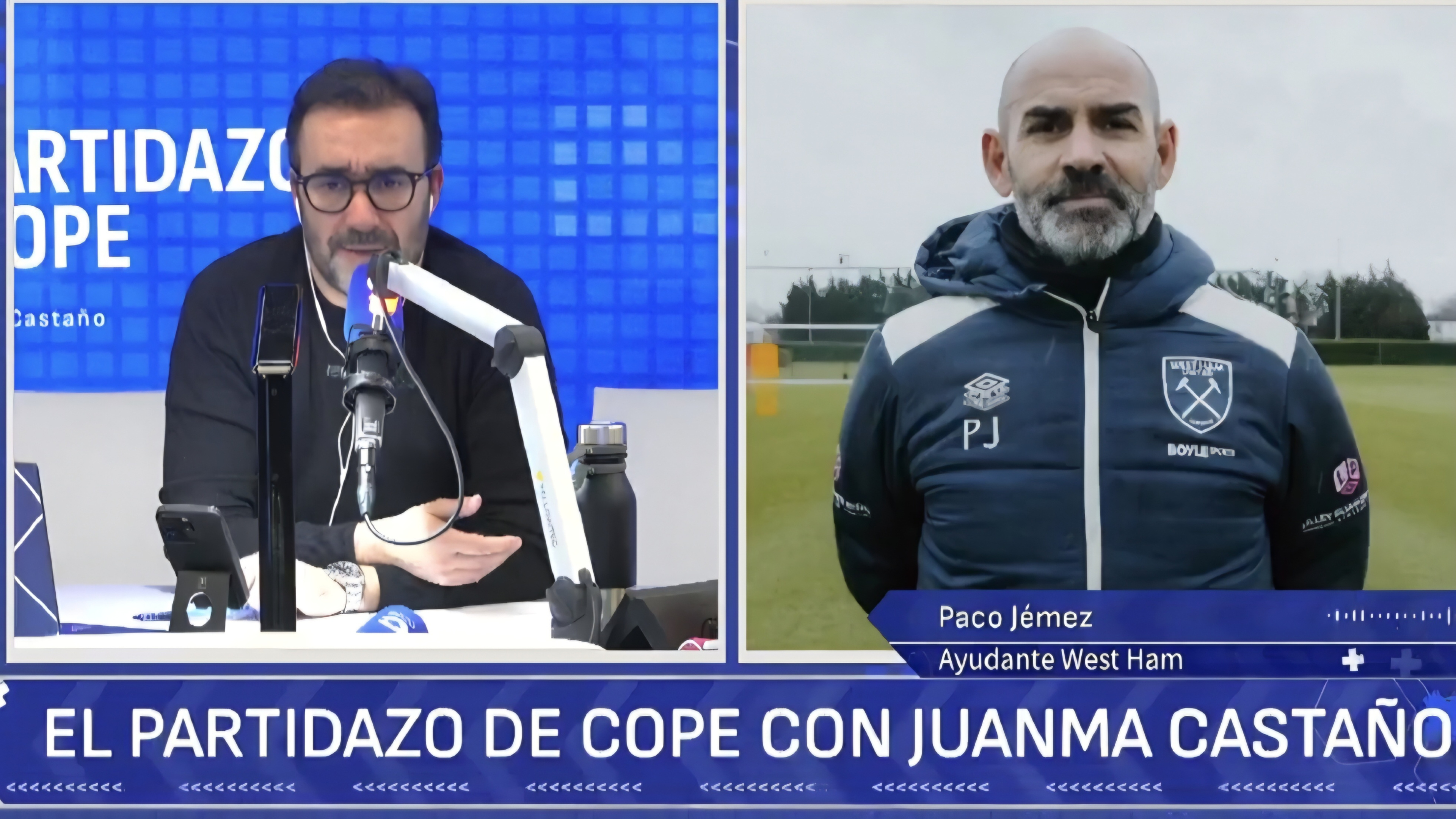 Paco Jémez, de la UD Ibiza a la Premier para ayudar al West Ham, bromea en El Partidazo sobre el físico de su jugador Adama Traoré: "Ya le gustaría estar como estoy yo"