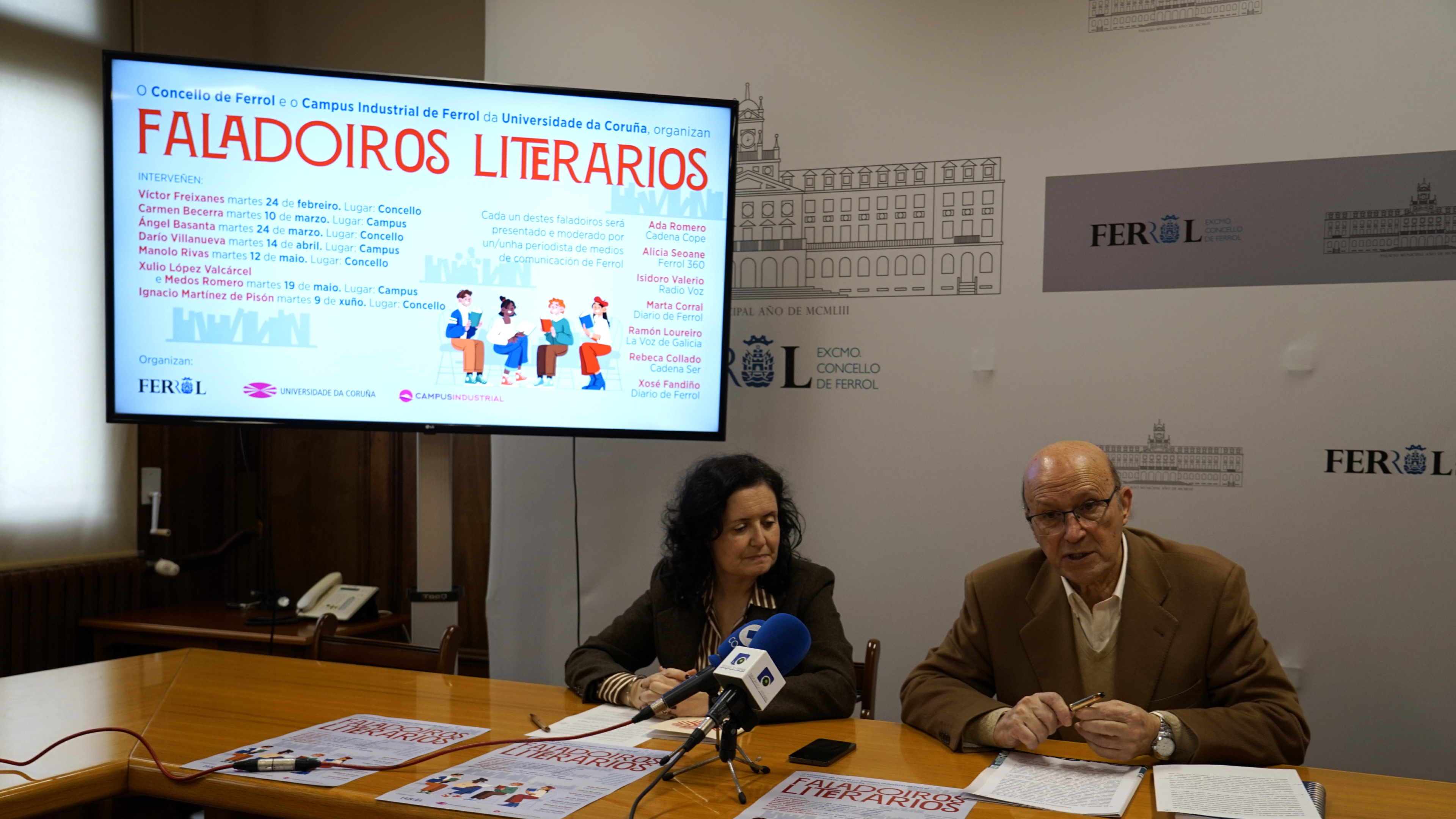 El Ayuntamiento de Ferrol y el Campus Industrial se alían para acercar las letras a la ciudadanía con el ciclo ‘Faladoiros Literarios’