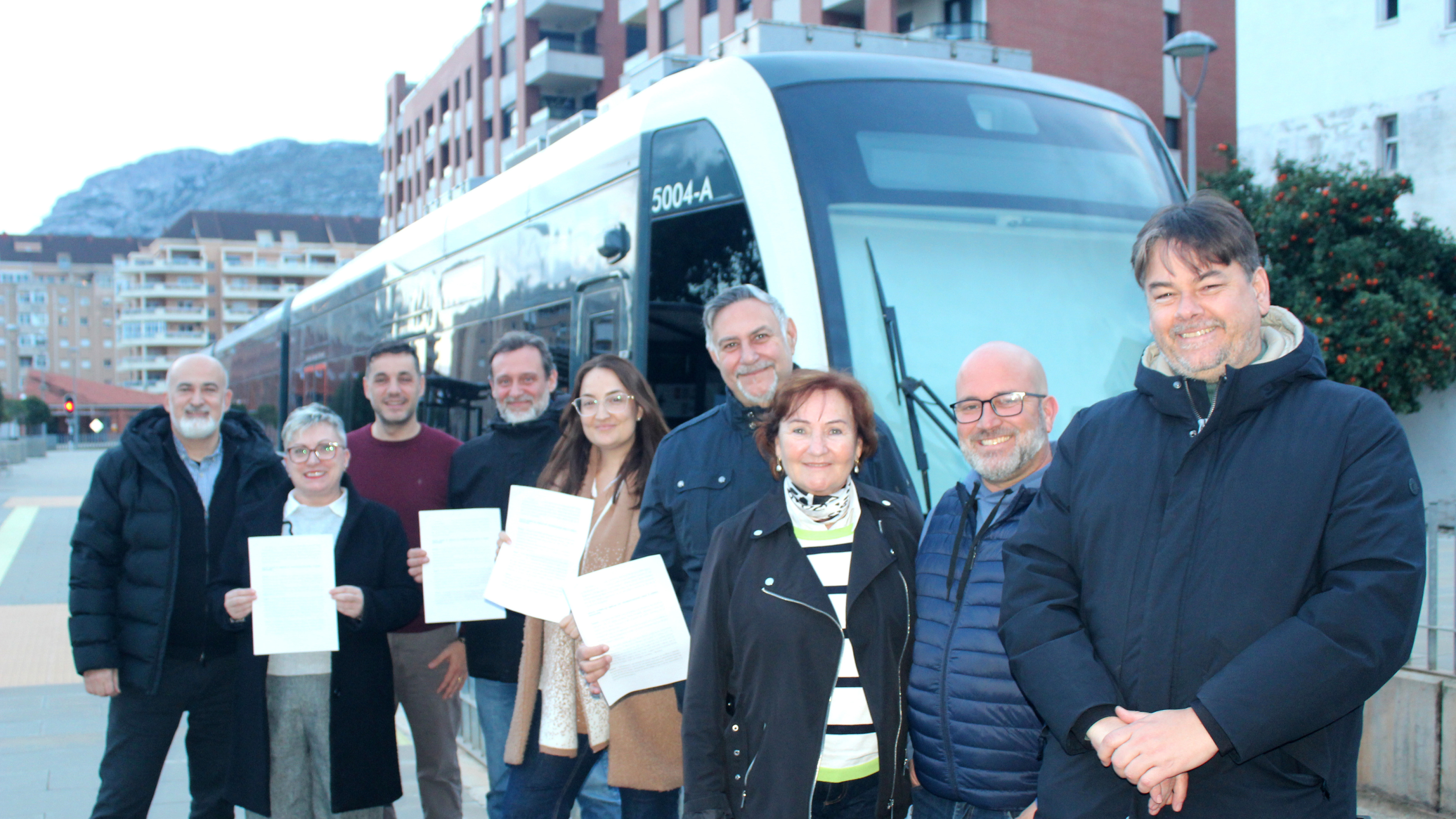 El PSPV se une para exigir el TRAM nocturno en la Marina Alta durante todo el año