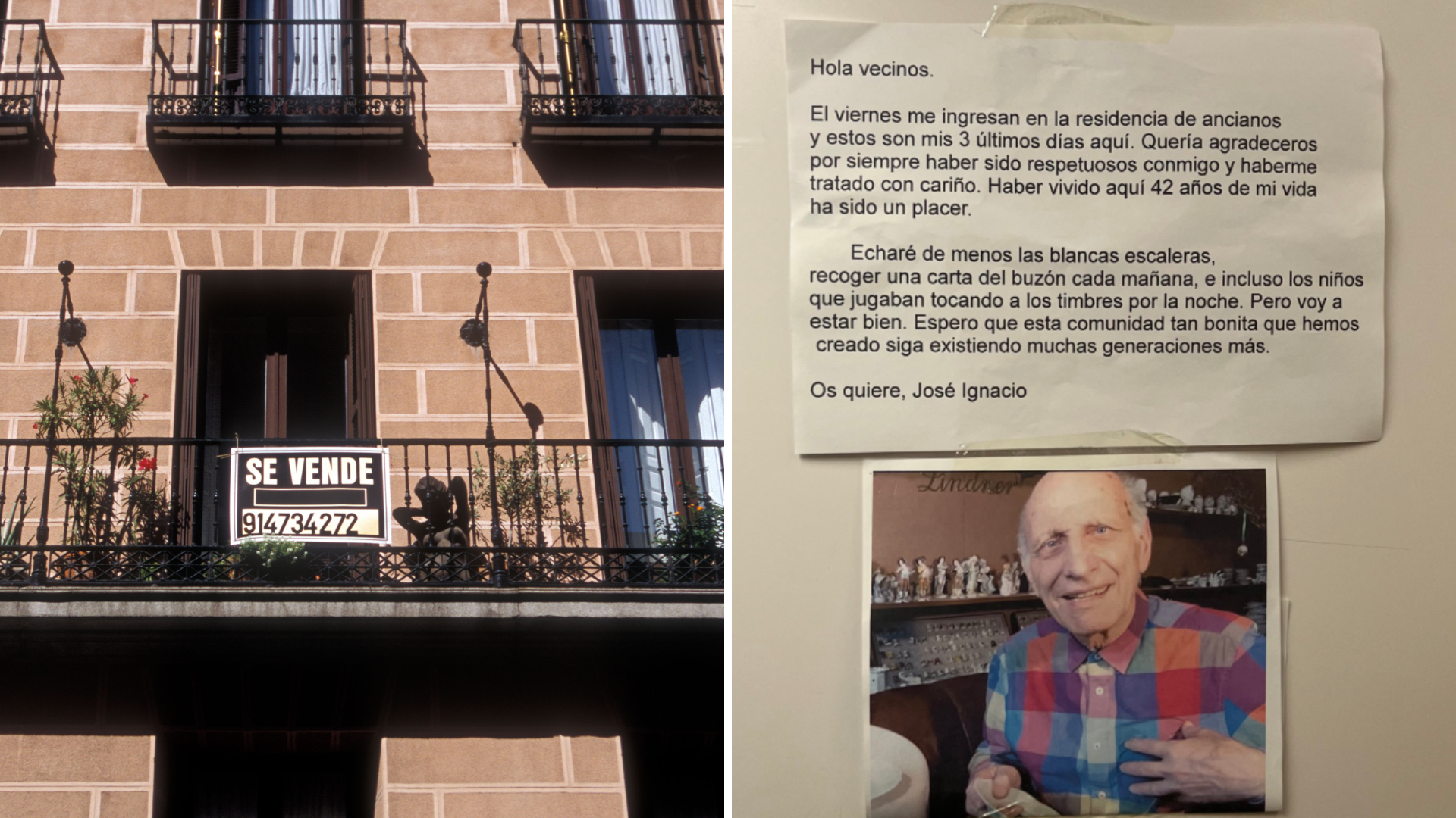 La emotiva carta de despedida de un anciano a sus vecinos se convierte en un fenómeno viral: 