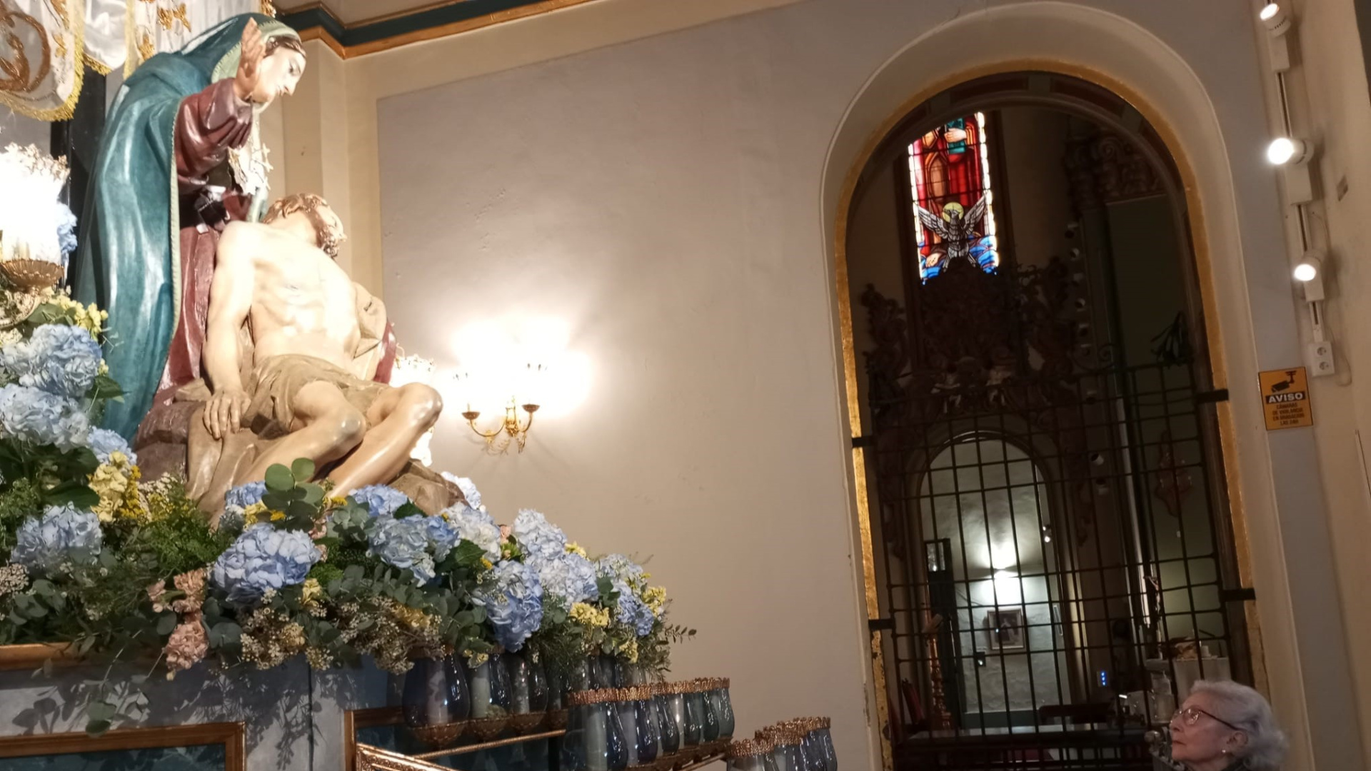 Antoñita Senise, la camarera de 89 años de la Virgen de la Piedad de Cartagena: 