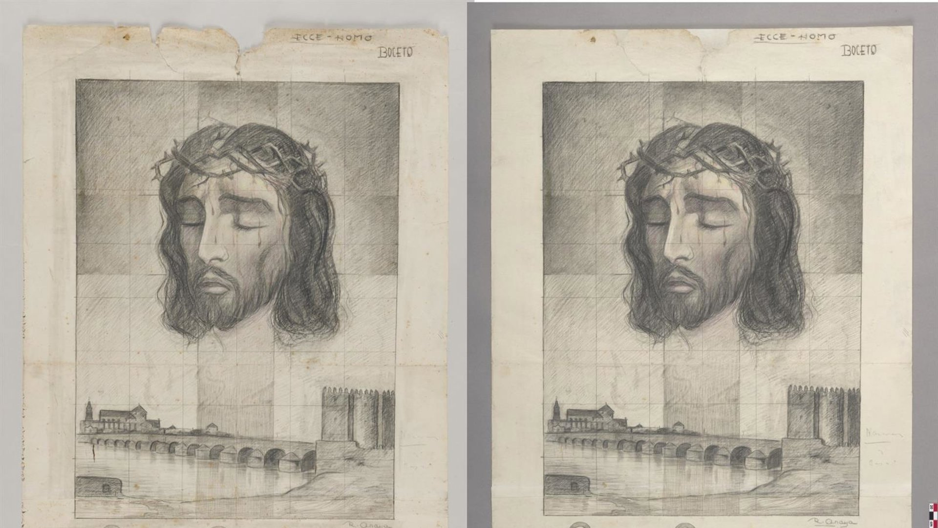 Córdoba recupera el alma de su Semana Santa: restauran el boceto original del cartel de 1949