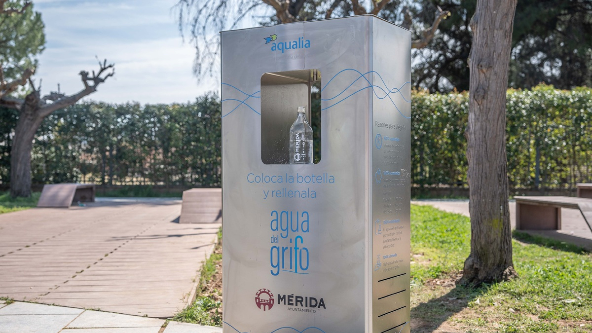 Mérida estrena su primera fuente de agua refrigerada para combatir el calor