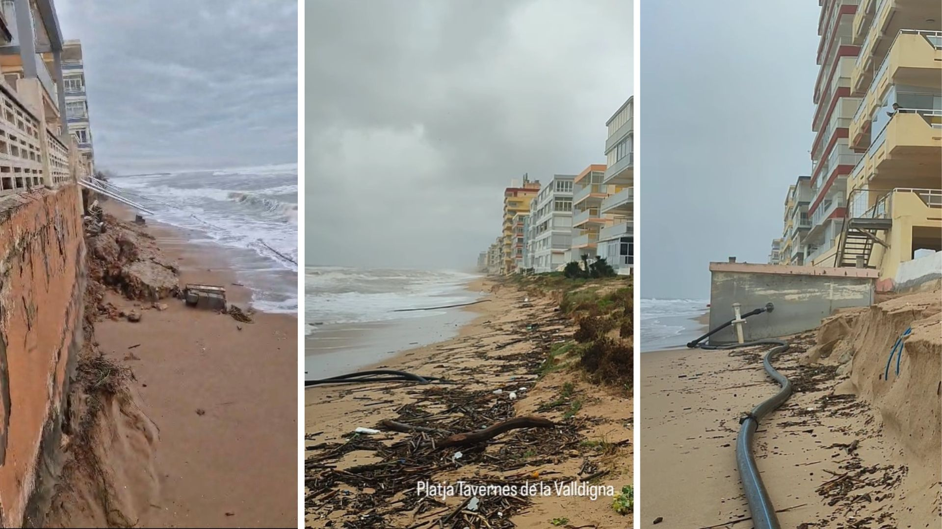Lo inacción del Gobierno provoca que playas valencianas afronten la Semana Santa sin arena y con graves destrozos