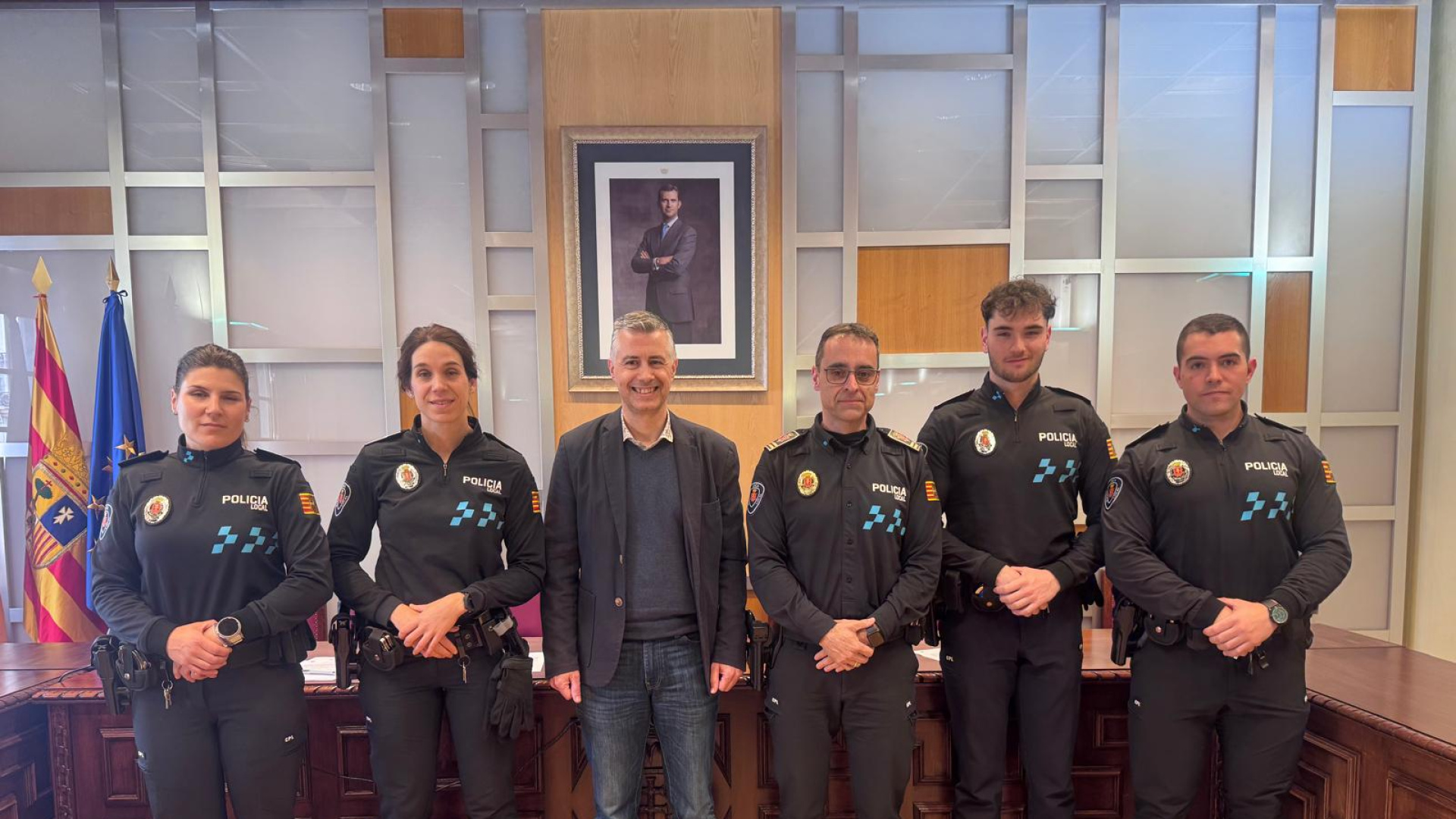 Jaca refuerza su Policía Local con la incorporación de cuatro nuevos agentes