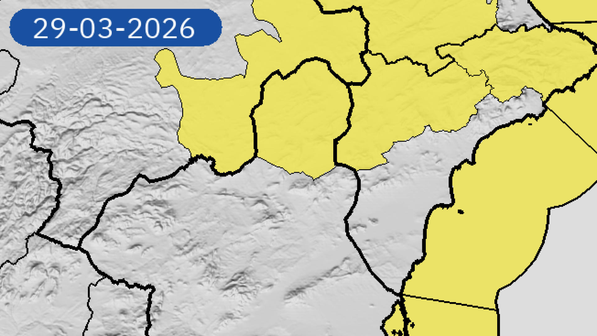 Primeros avisos amarillos en la Región de Murcia en Semana Santa