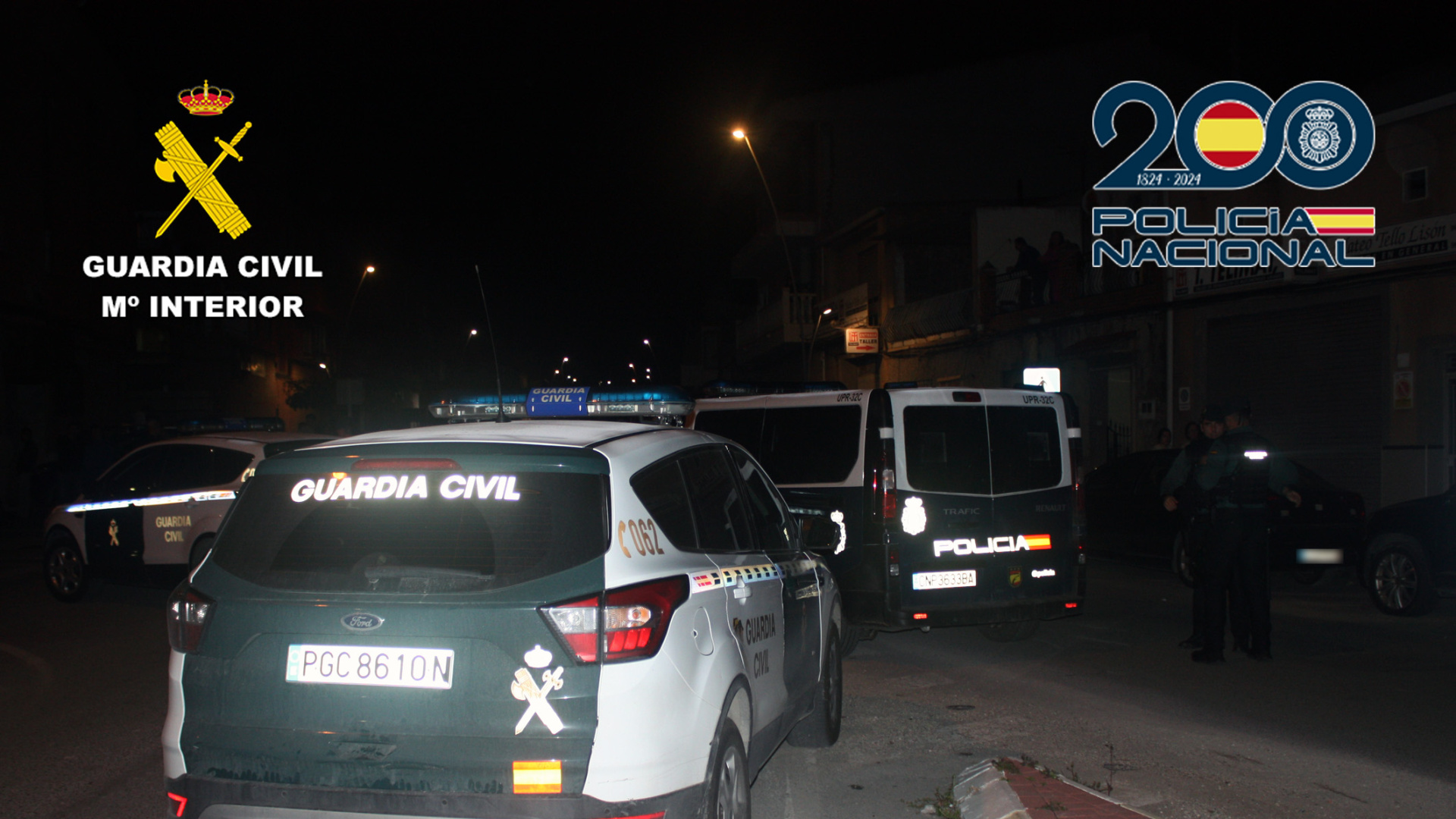 Golpe a la delincuencia en Alguazas: seis detenidos en un macrooperativo en locales de ocio