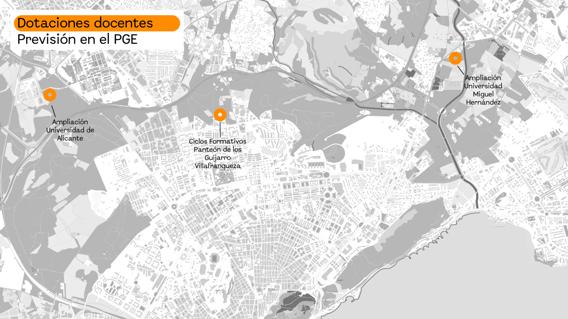 Alicante diseña su futuro educativo: un macrocentro de FP y más espacio para sus universidades