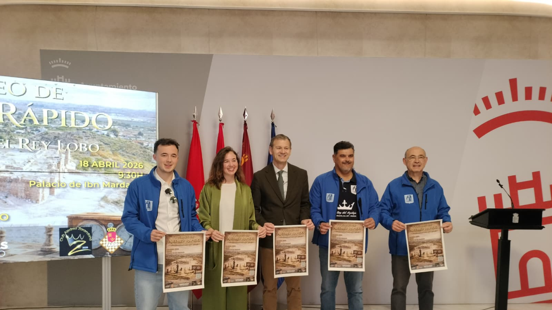 El Palacio de Ibn Mardanís se transforma en un tablero de ajedrez con vistas a la historia de Murcia