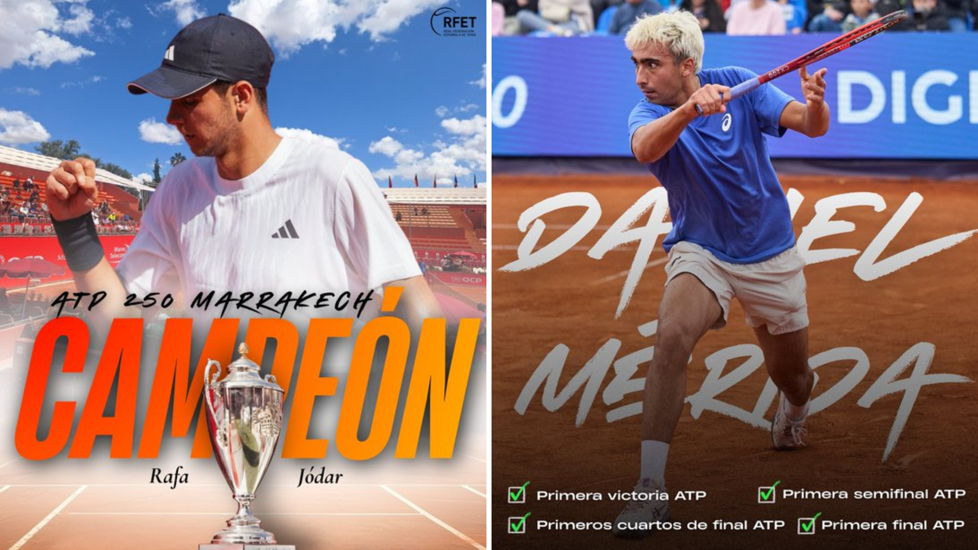 Rafa Jódar conquista su primer título profesional; Dani Mérida se queda a las puertas de la victoria en Bucarest