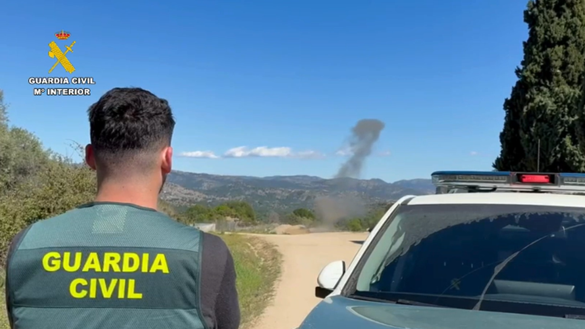 Los TEDAX de la Guardia Civil detonan una granada de mortero de la Guerra Civil hallada en un pueblo de Ávila