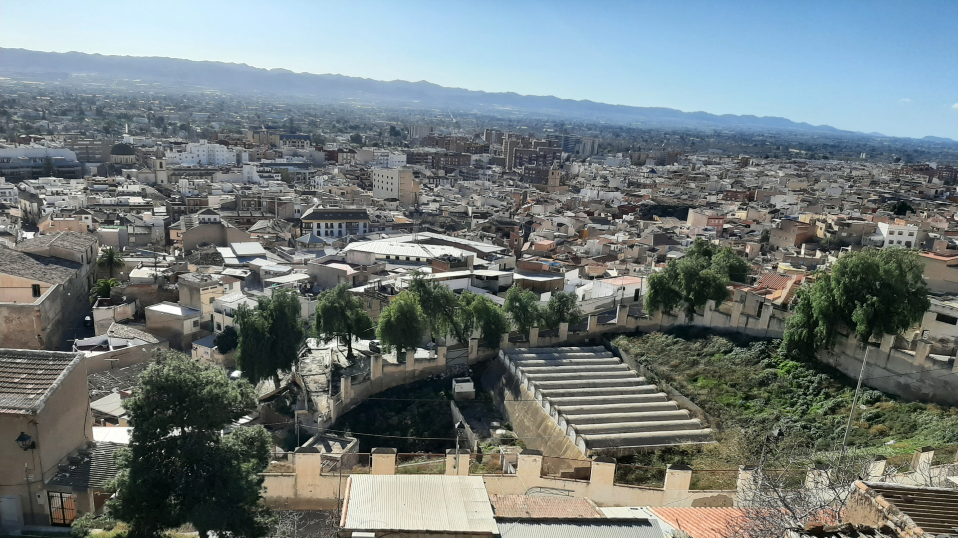 Lorca convierte sus antiguos depósitos de agua en un parque urbano con riego sostenible procedente de la lluvia
