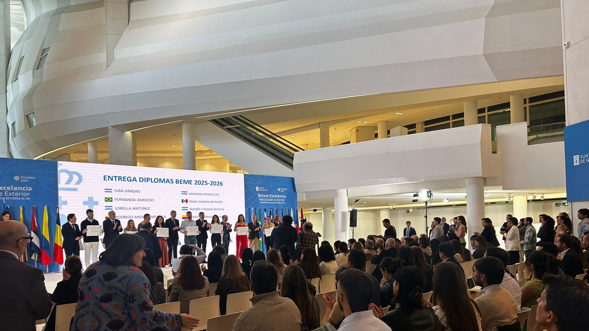 Eliel, gallego retornado con las becas BEME de la Xunta: 