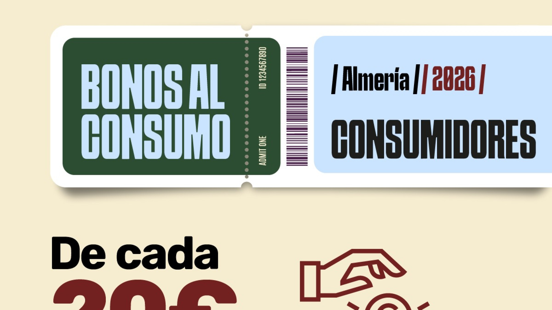 Almería activa 200.000 euros en nuevos bonos al consumo para el comercio local
