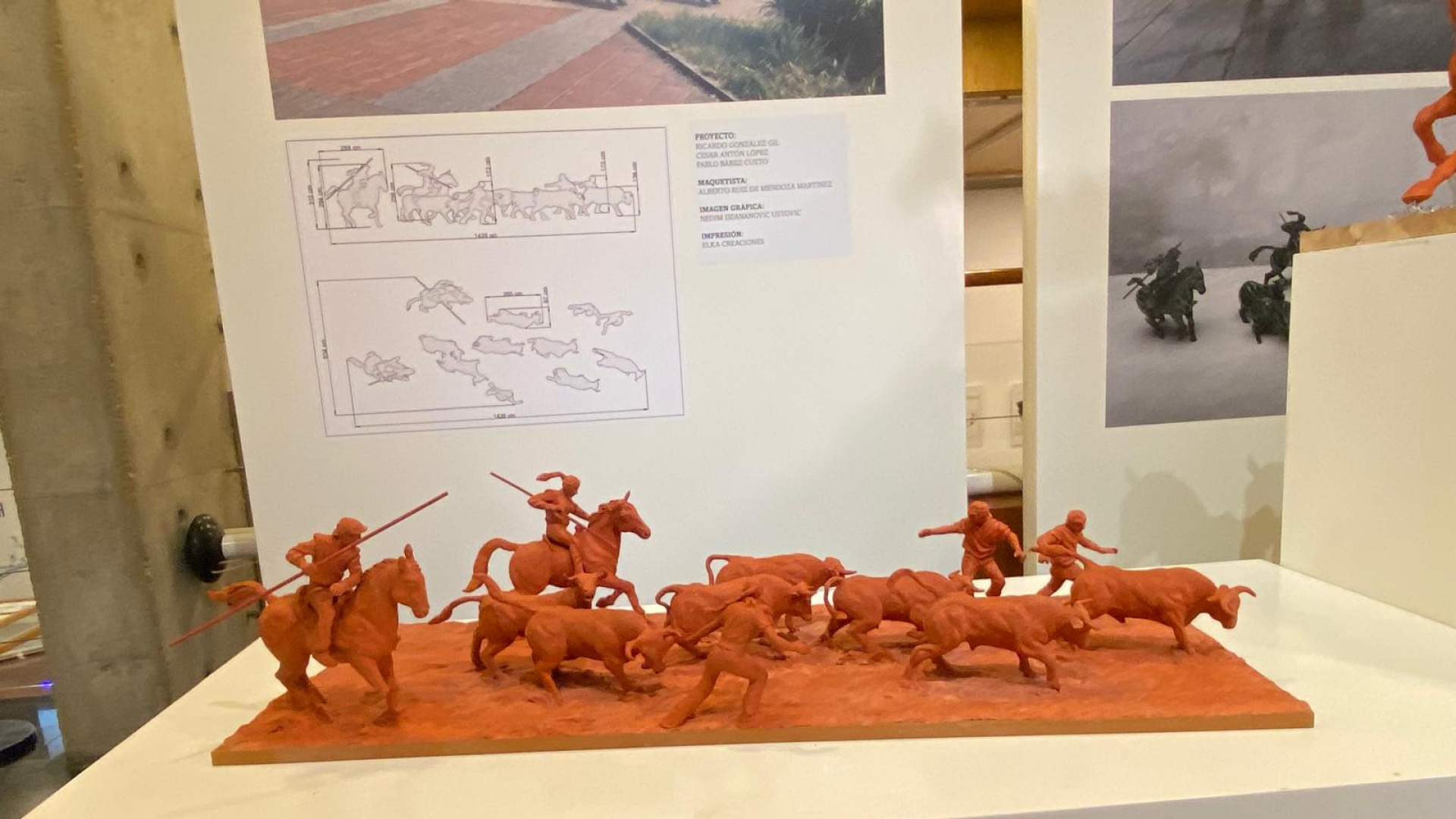 Descubre la monumental escultura de 14 piezas de bronce y 5.000 kilos de peso que inmortalizará el festejo de La Saca de Soria