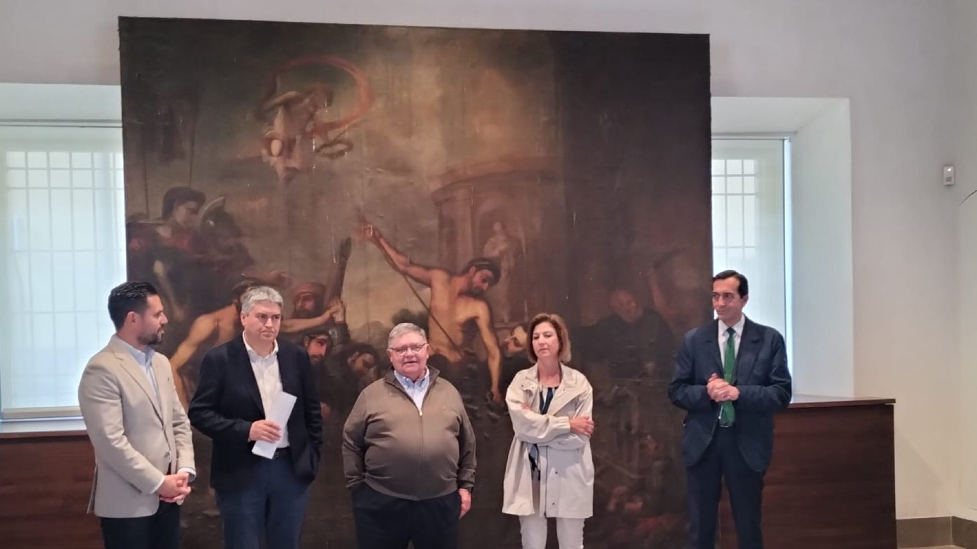 Francisco Benavides, llama atención sobre la situación de tramos de pinturas del segundo patio del Hospital de San Juan de Dios