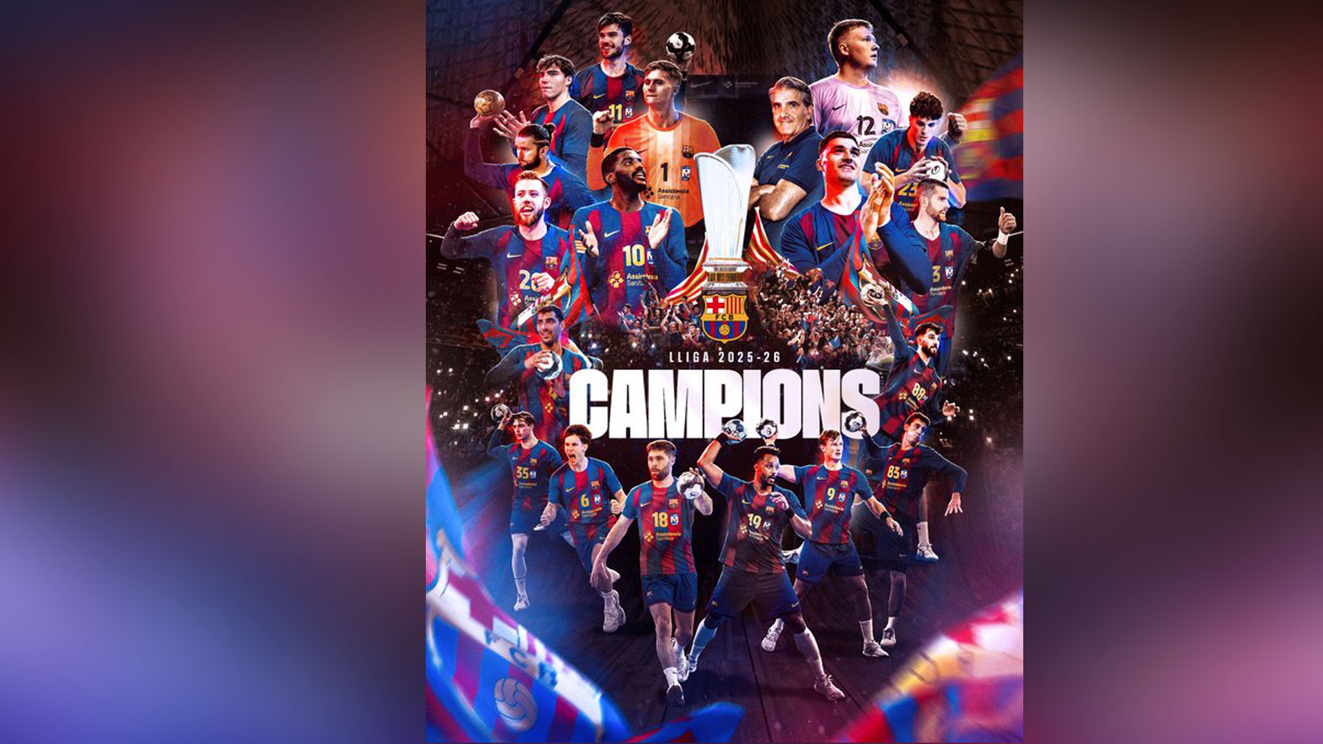 El Barcelona se hace con su 16ª Liga Asobal consecutiva