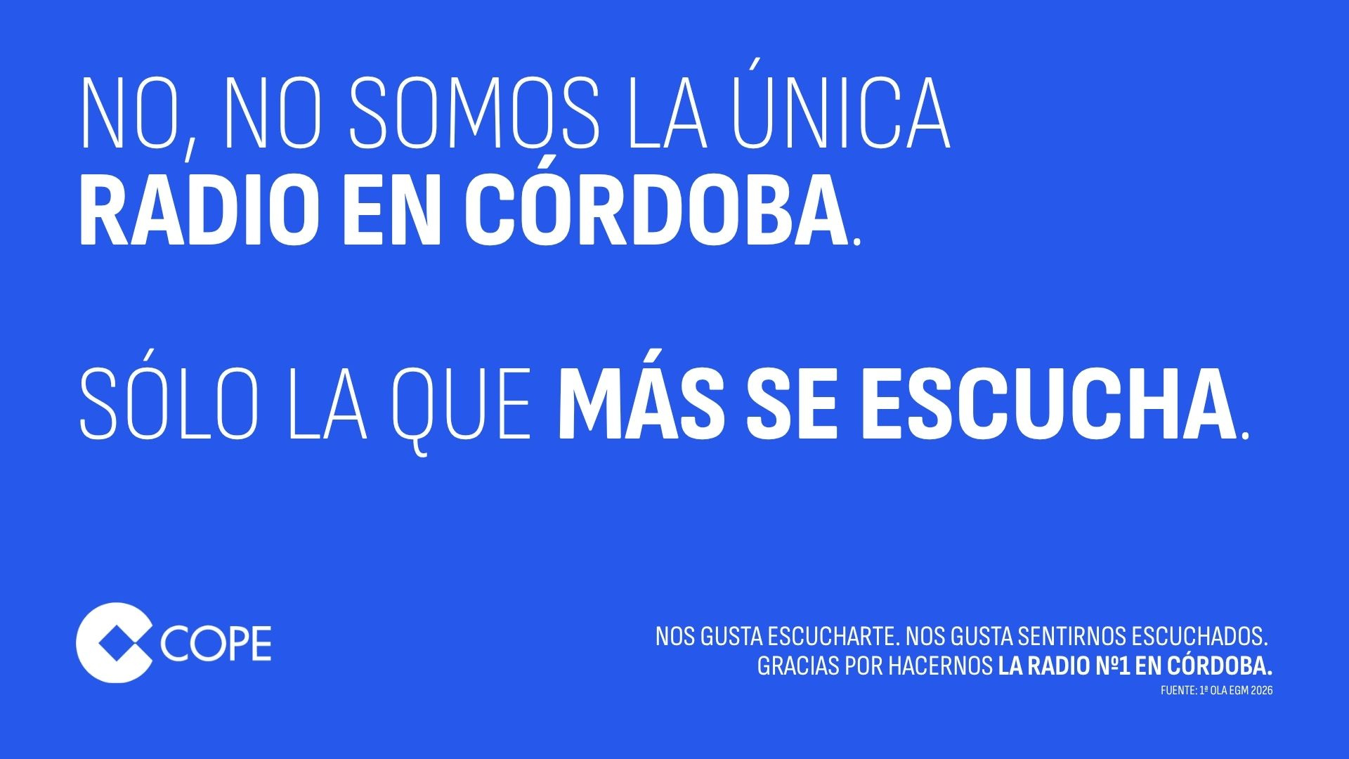 COPE se consolida como líder de la radio en Córdoba con 103.000 oyentes