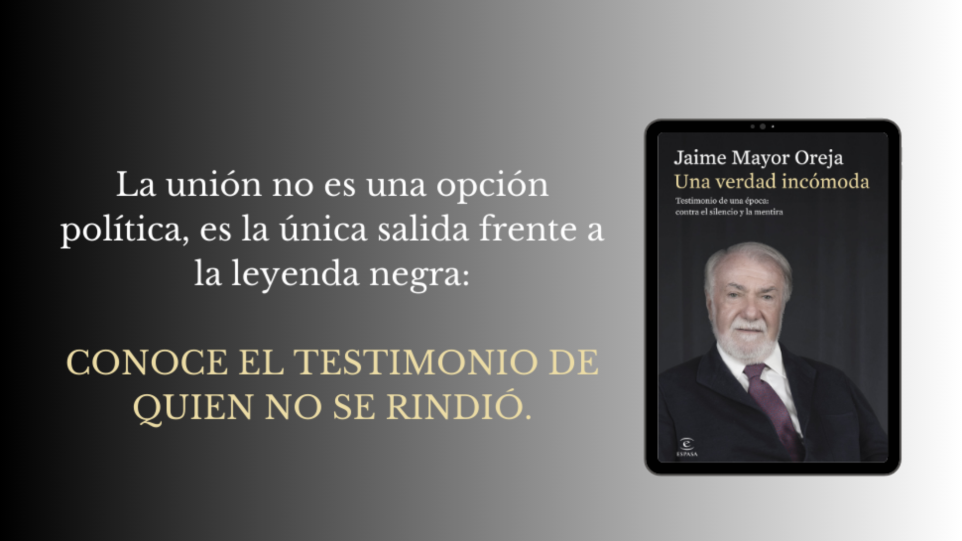 Mayor Oreja define en su libro el 
