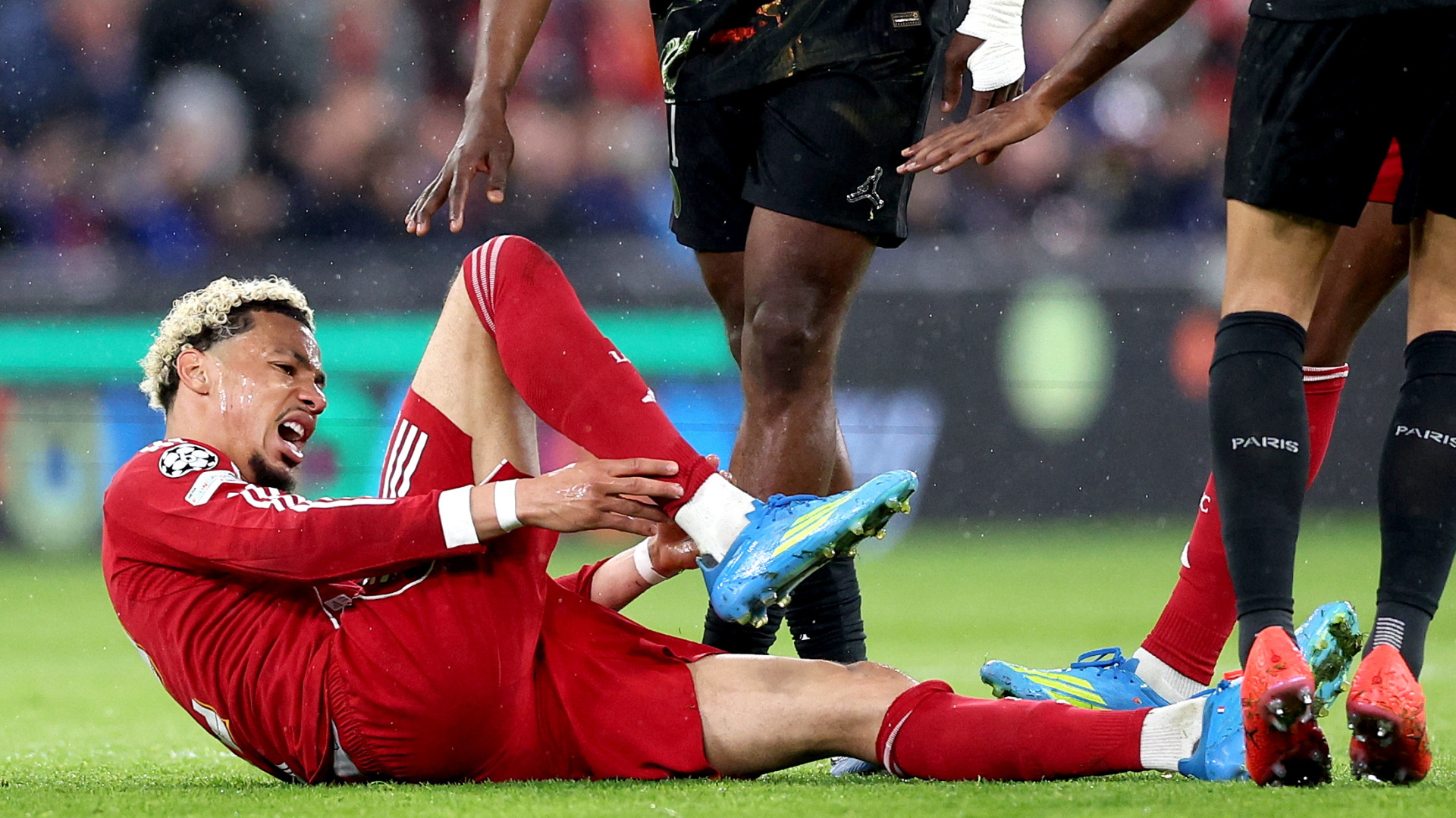 El Liverpool pierde al menos 9 meses a su delantero de 95 millones de euros