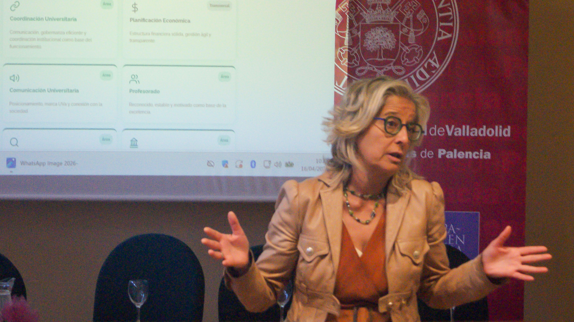 Pilar Garcés presenta su plan para el campus de Palencia: más títulos, alumnos y conexión con la ciudad