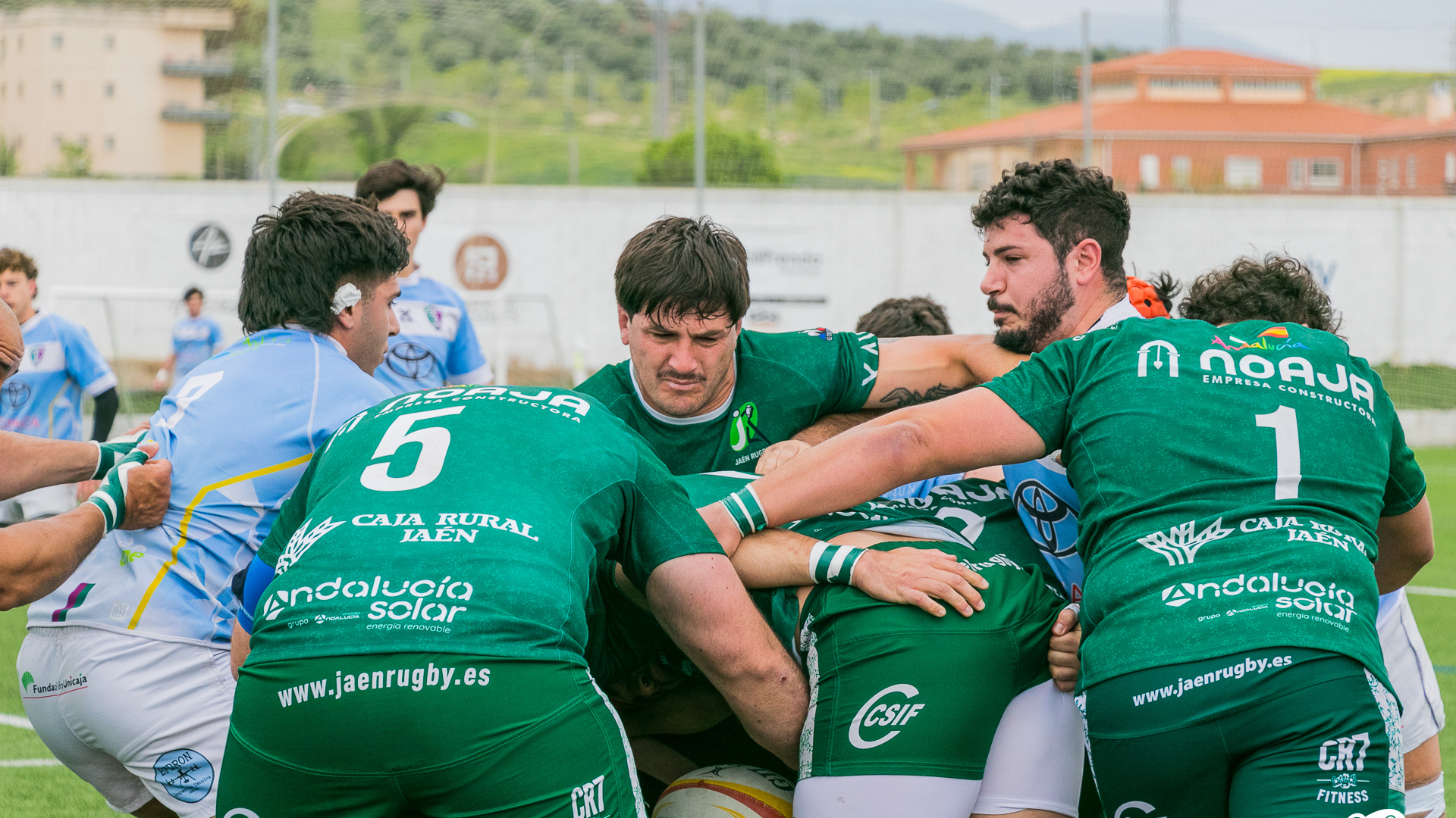 Jaén Rugby arrolla al CR Málaga y se afianza en la lucha por la permanencia