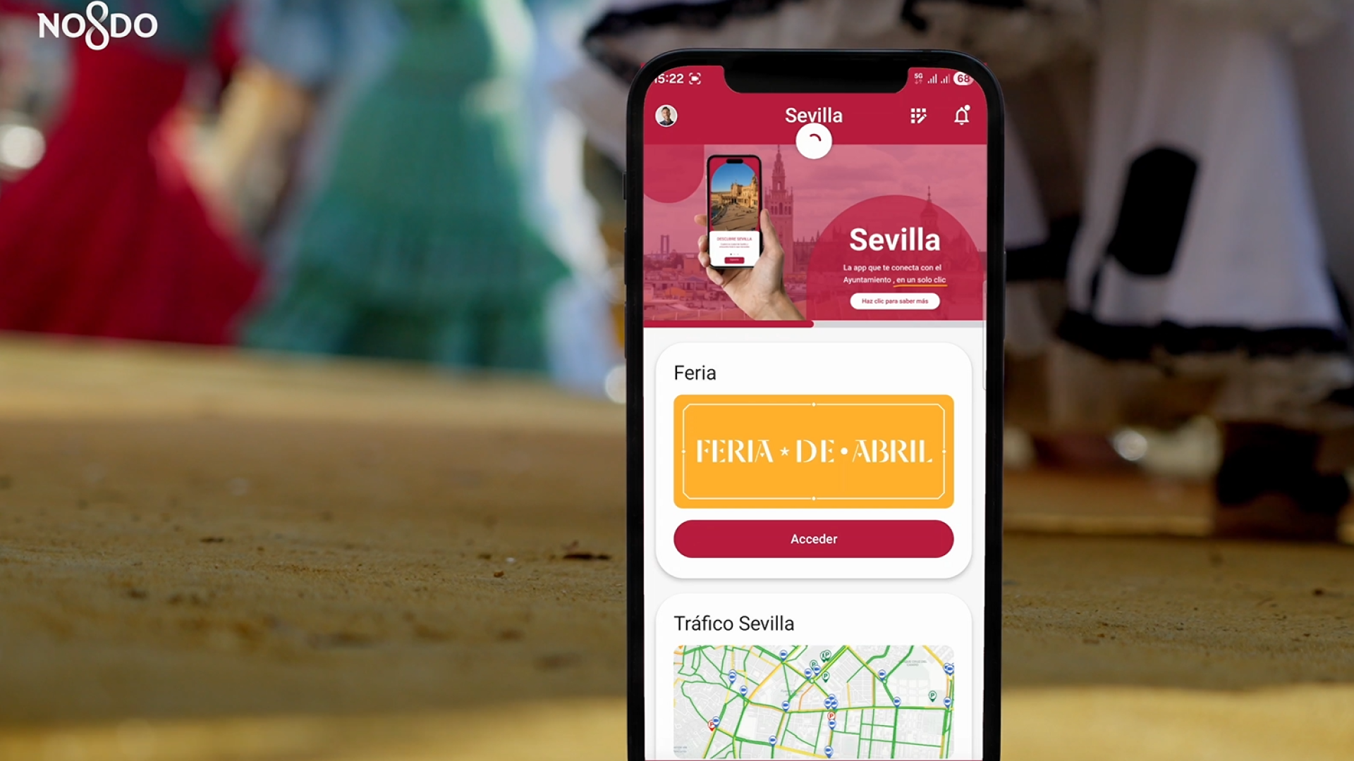 La App Sevilla se actualiza para la Feria de Abril con mapa de afluencia en tiempo real
