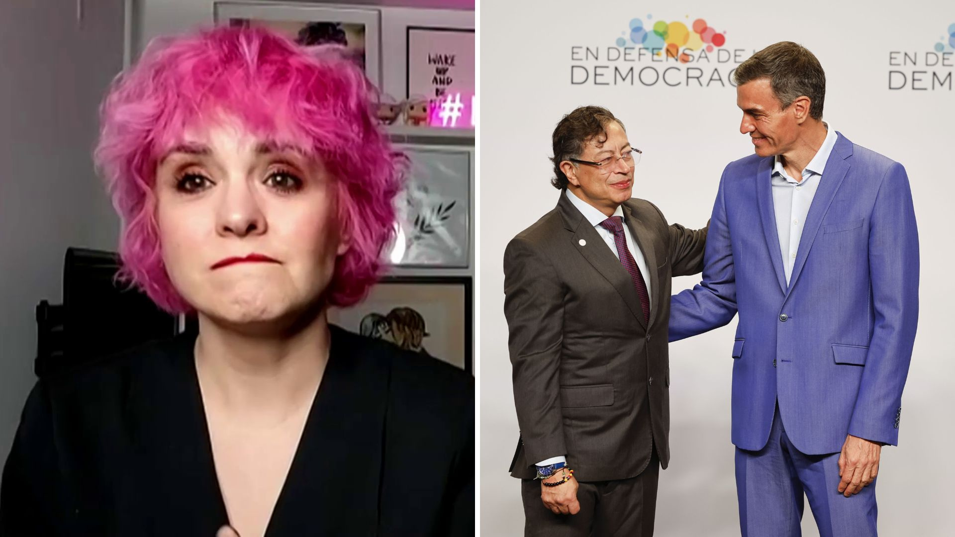 Anitta Ruiz, experta en imagen, señala un detalle del traje de Sánchez: 