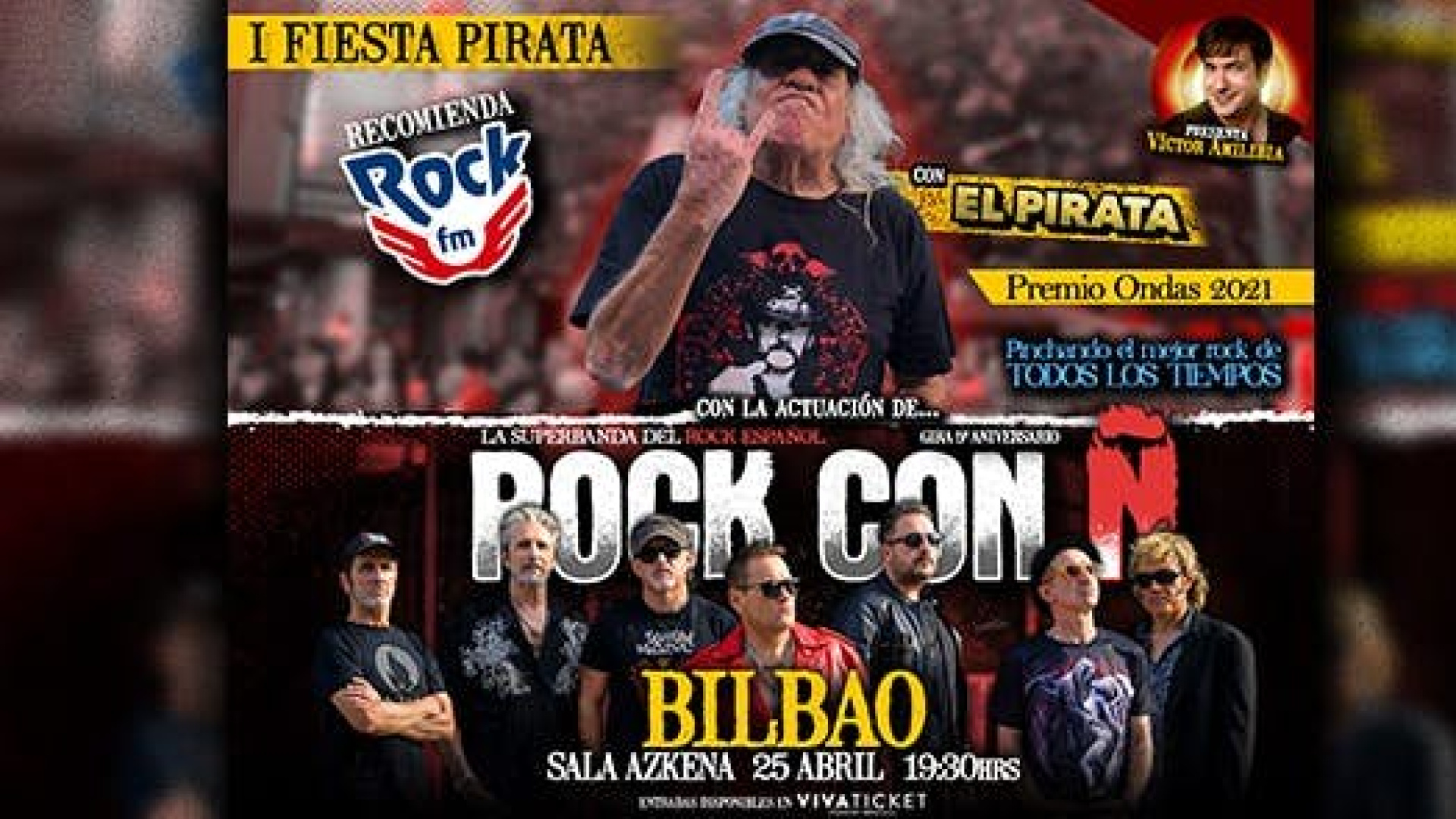 El Pirata desata su fiesta rock en Bilbao, a punto de agotar entradas
