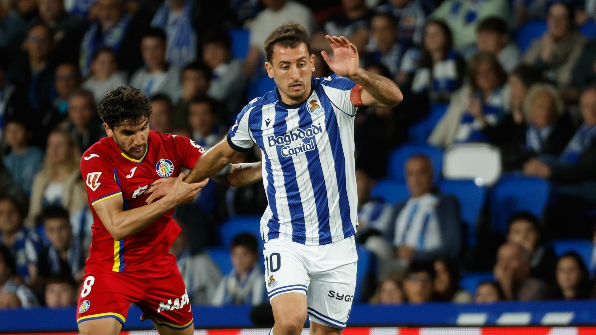 Oyarzabal niega la grave acusación de Juan Iglesias y bajó acompañado al vestuario del Getafe para aclarar la situación