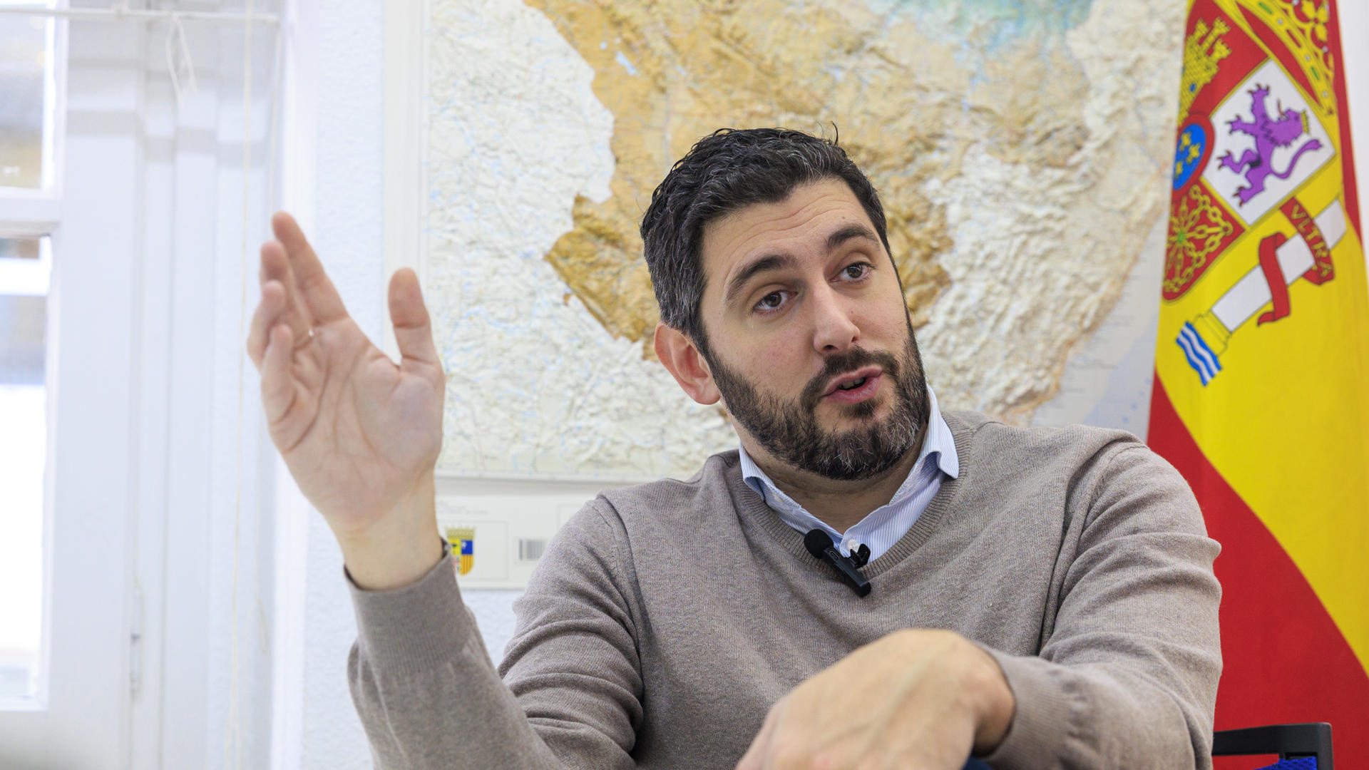 Nolasco, líder de Vox en Aragón, con Expósito: 