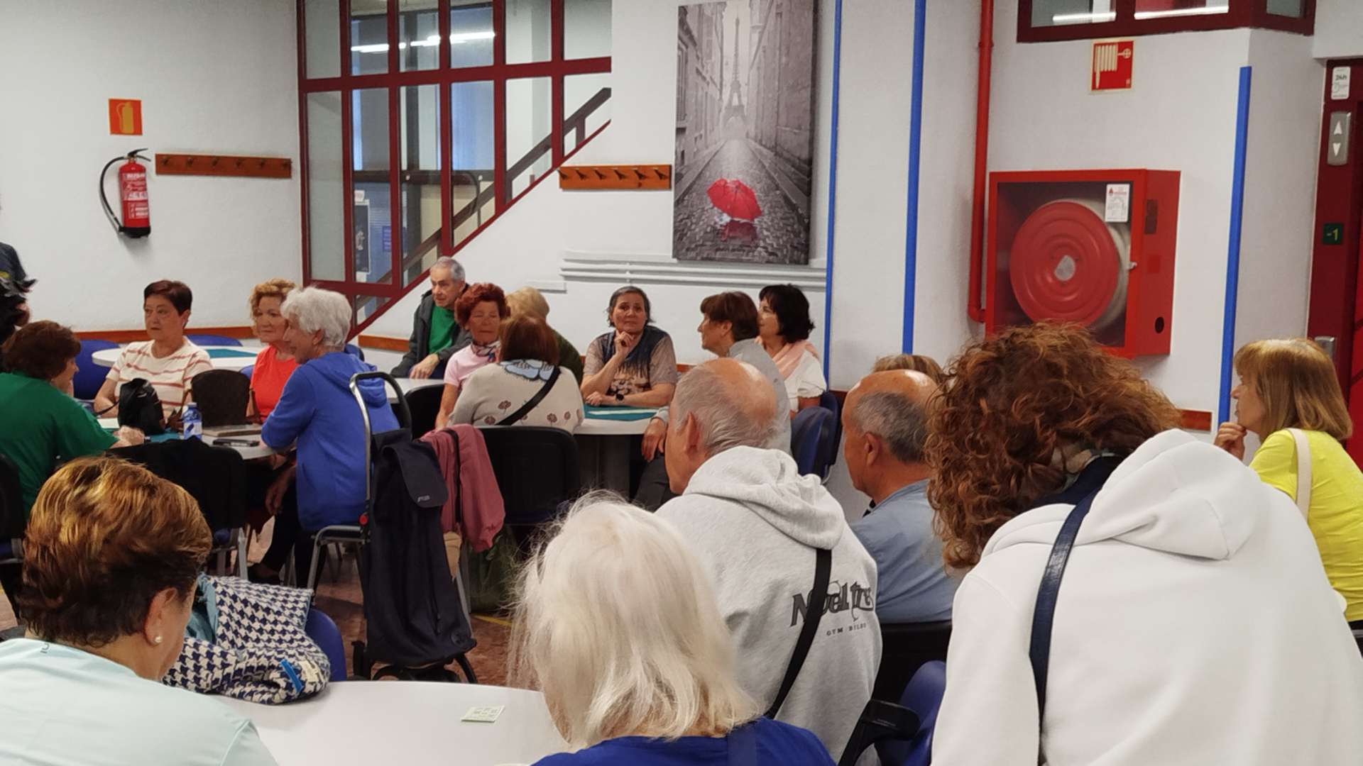 Iluminada Rosa, presidenta del centro Bonaparte para jubilados de Bilbao: 