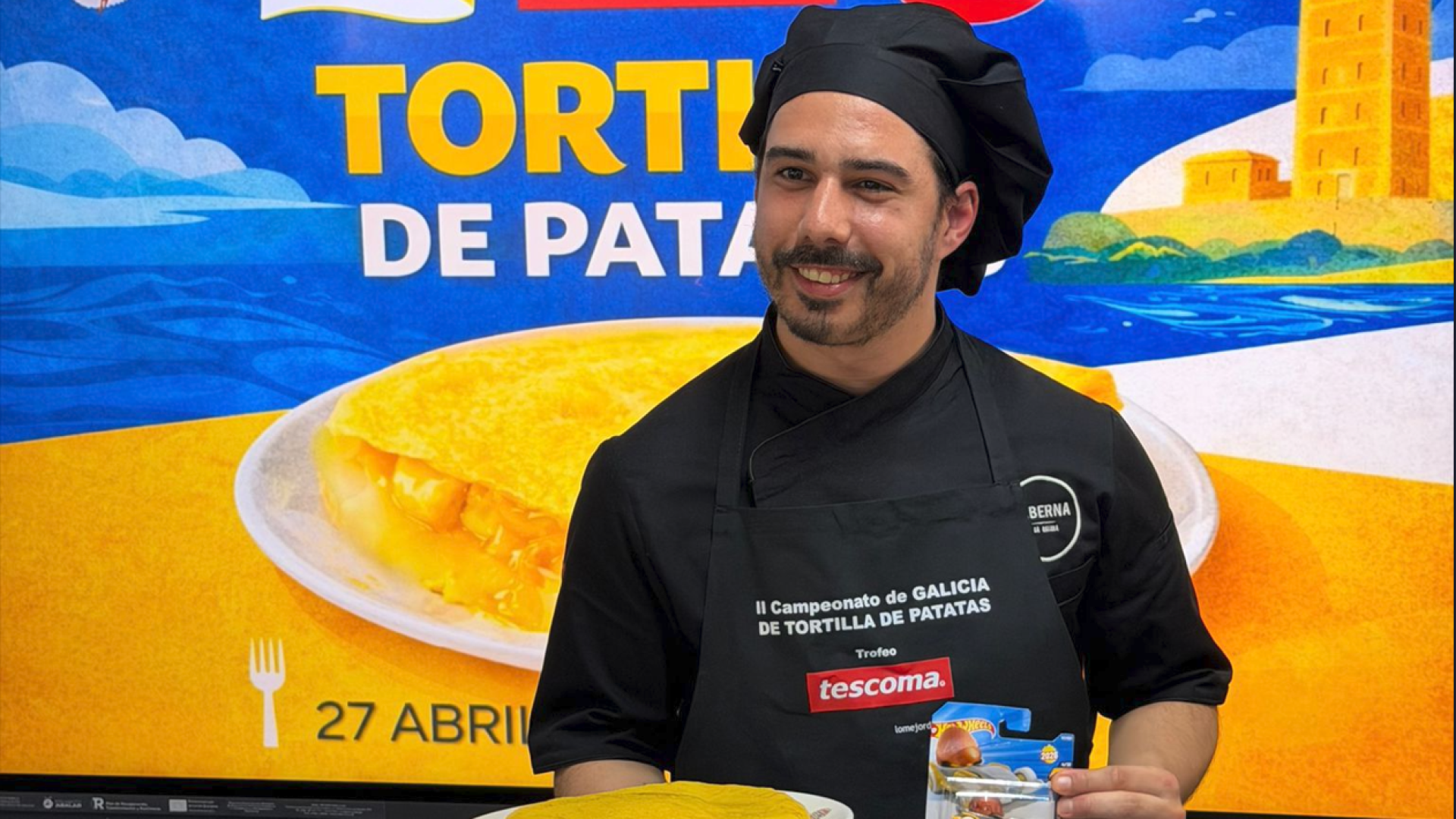 Nicolás Pedetti, de Taberna da Galera, el artífice de la mejor tortilla de Galicia: 