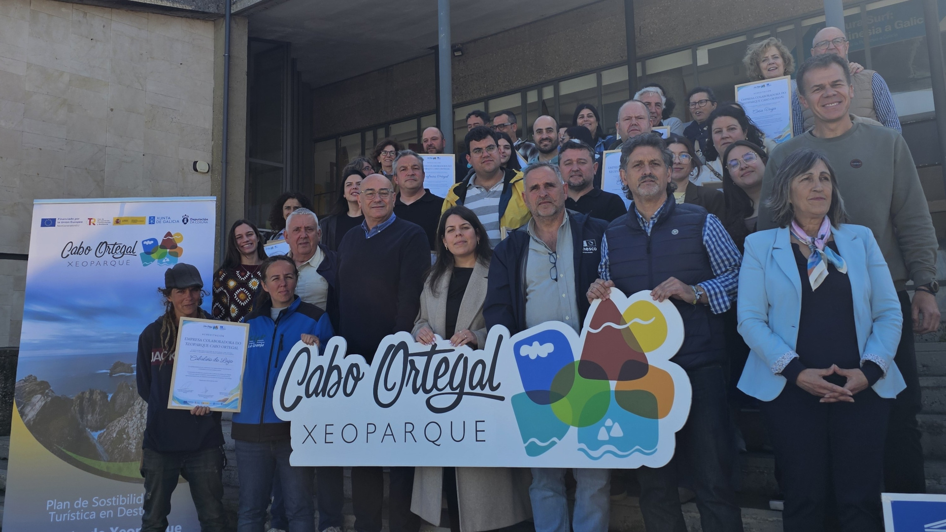 Entregadas las primeras acreditaciones de calidad turística del Xeoparque Cabo Ortegal a 22 empresas locales