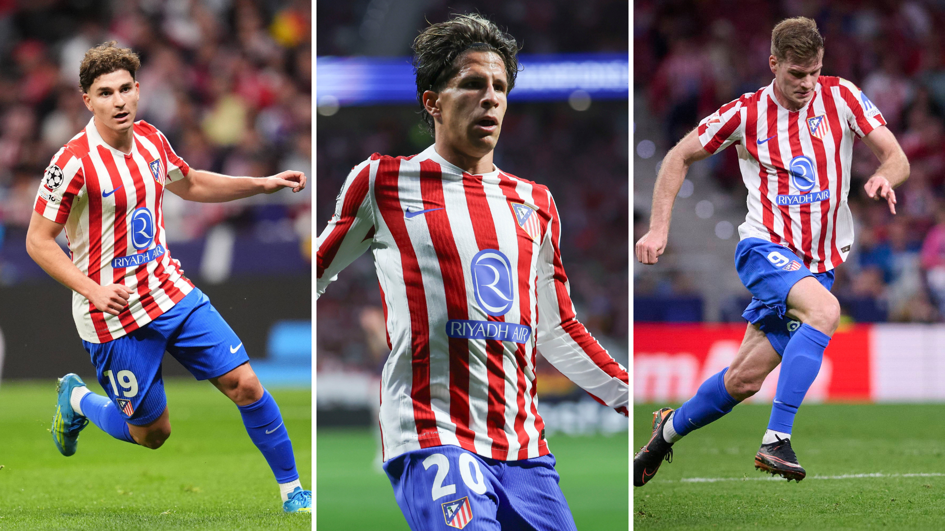 El Atlético, pendiente de Julián Álvarez, Giuliano Simeone y Sorloth