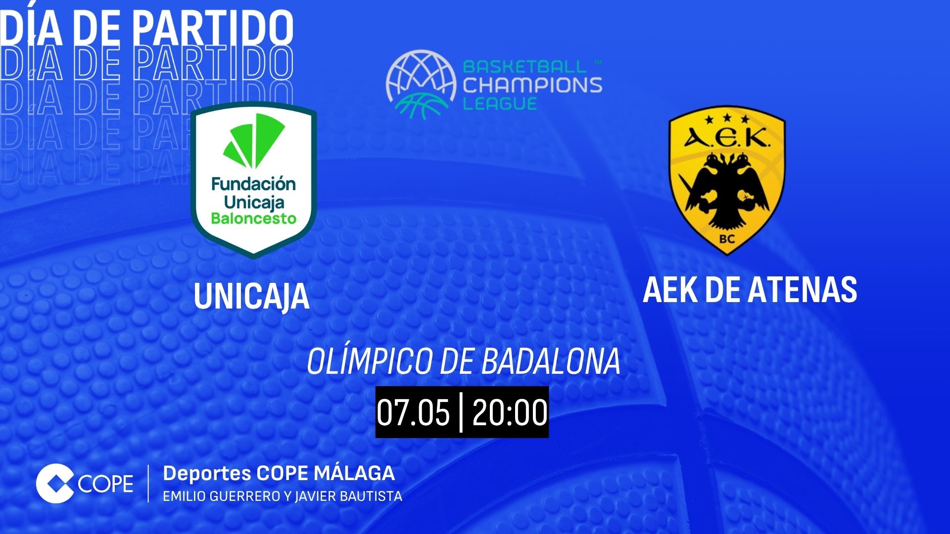 Dónde ver y escuchar el Unicaja - AEK de Atenas