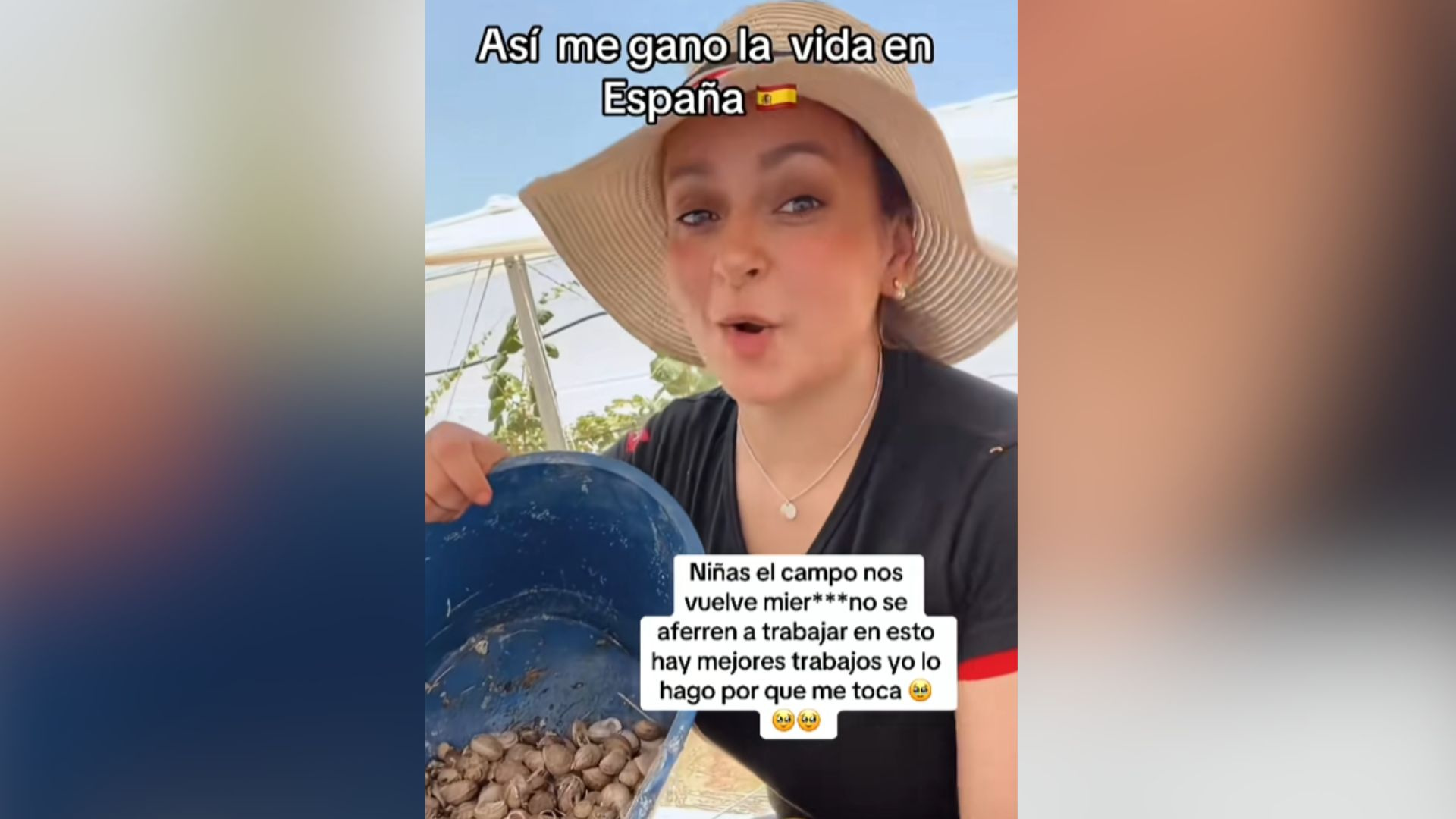 María, recolectora de caracoles: 