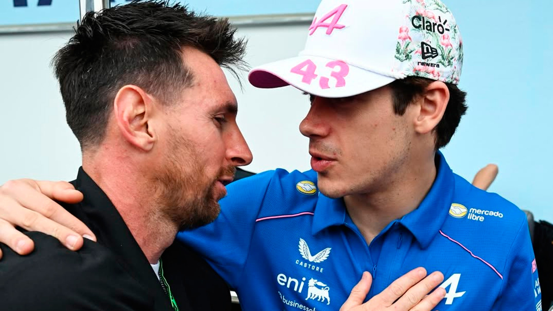 Franco Colapinto se rinde ante la visita de Leo Messi antes del Gran Premio de Miami: 