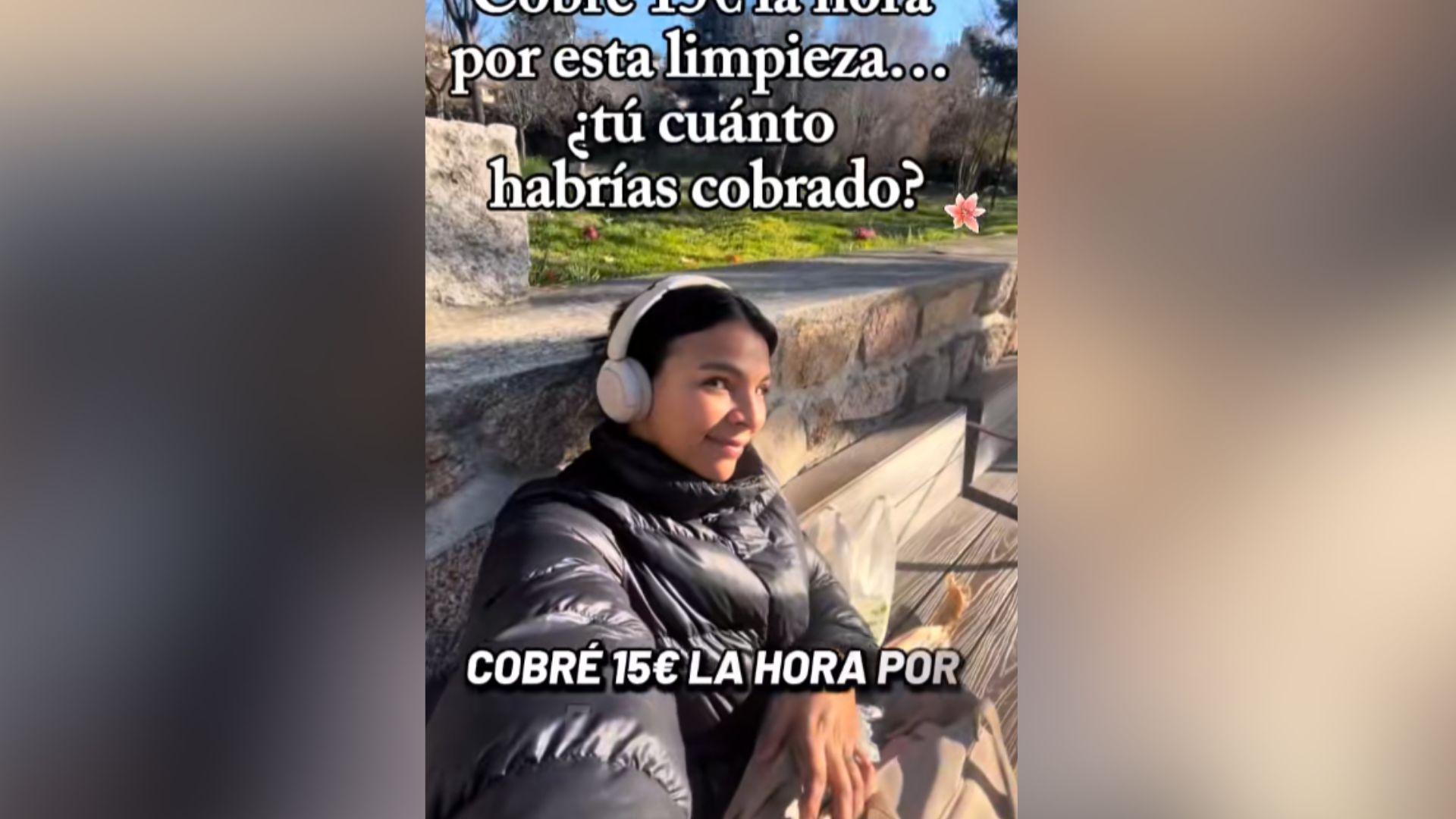 Jenny Aguilar, empleada del hogar: 