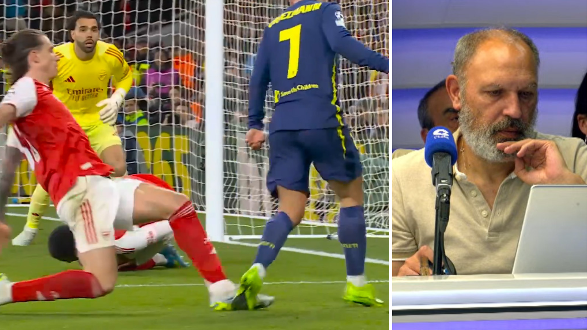 Pedro Martín y el posible penalti a Griezmann en el Arsenal - Atlético: 