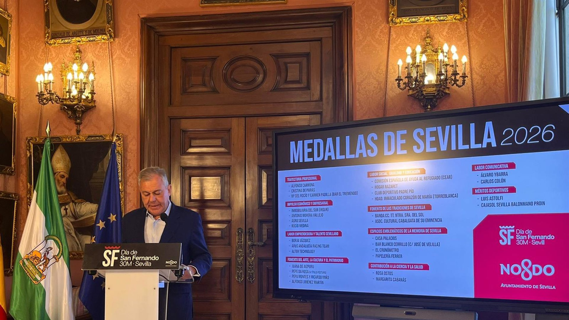 Morante de la Puebla y Luis Gordillo, nuevos Hijos Predilectos de Sevilla